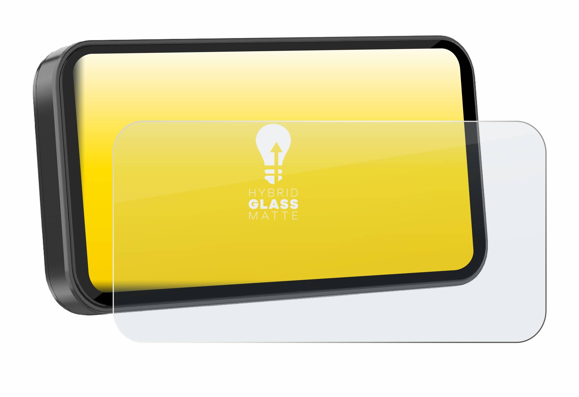 upscreen Hybrid Glas Matt Panzer-Folie für Carpuride W603D 6.3