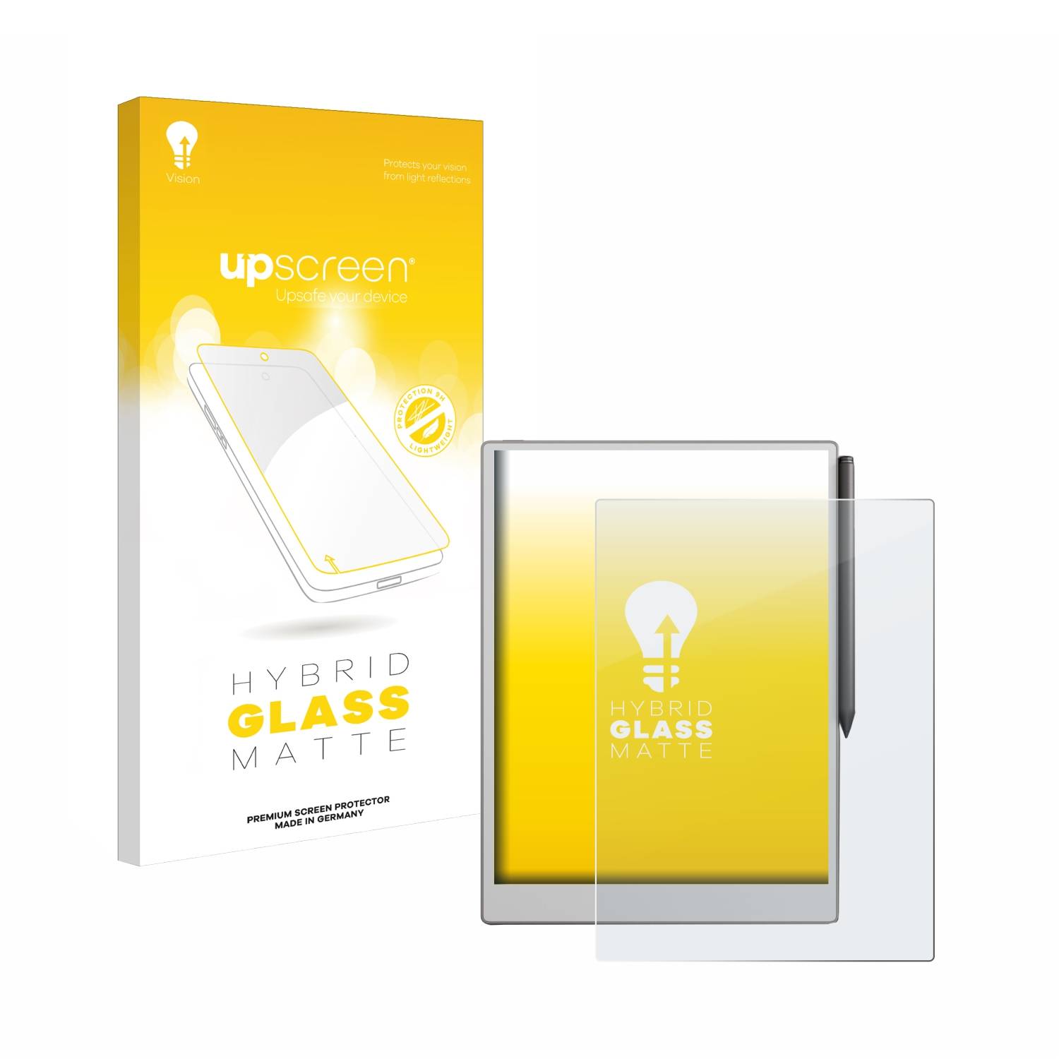 upscreen Hybrid Glas Matt Panzer-Folie für reMarkable Paper Pro
