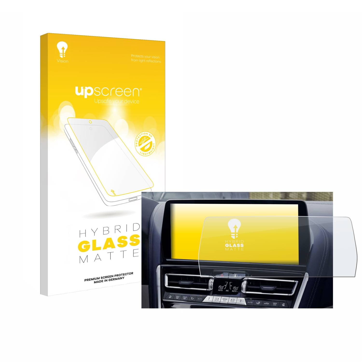 upscreen Hybrid Glas Matt Panzer-Folie für BMW facelift 8 series BJ 2022-2025