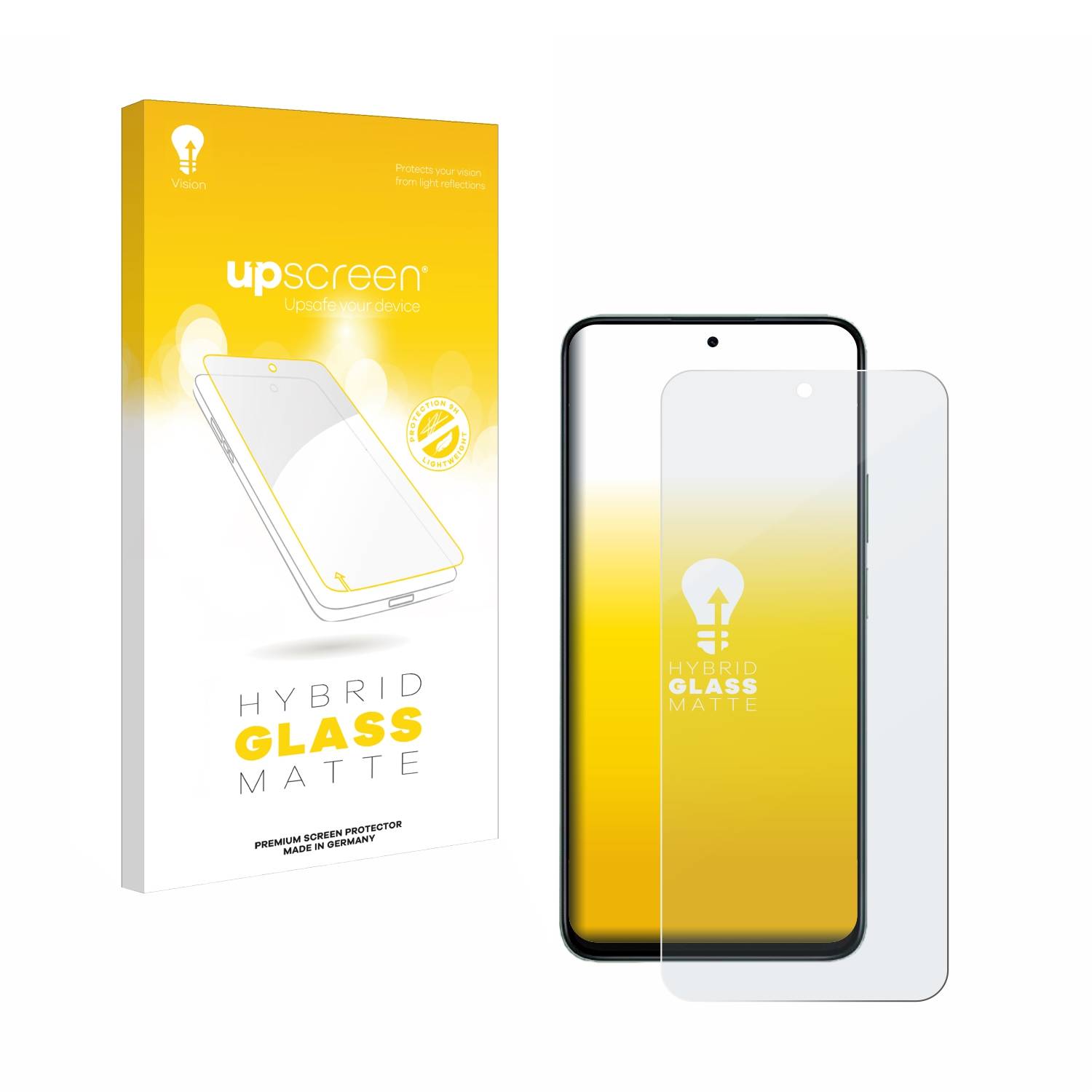 upscreen Hybrid Glas Matt Panzer-Folie für Honor 200 Smart