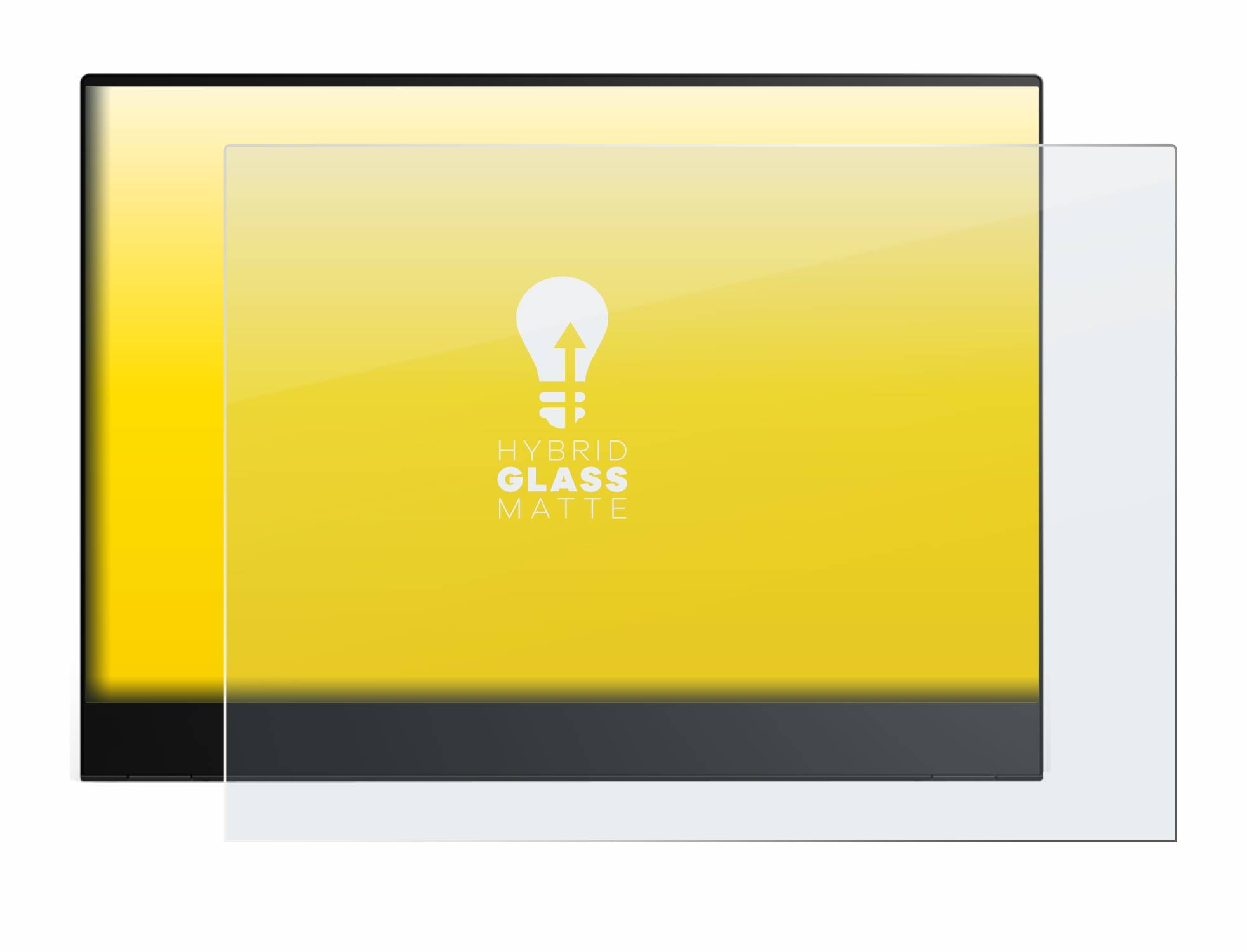 upscreen Hybrid Glas Matt Panzer-Folie für Lenovo ThinkVision M14t Gen 2