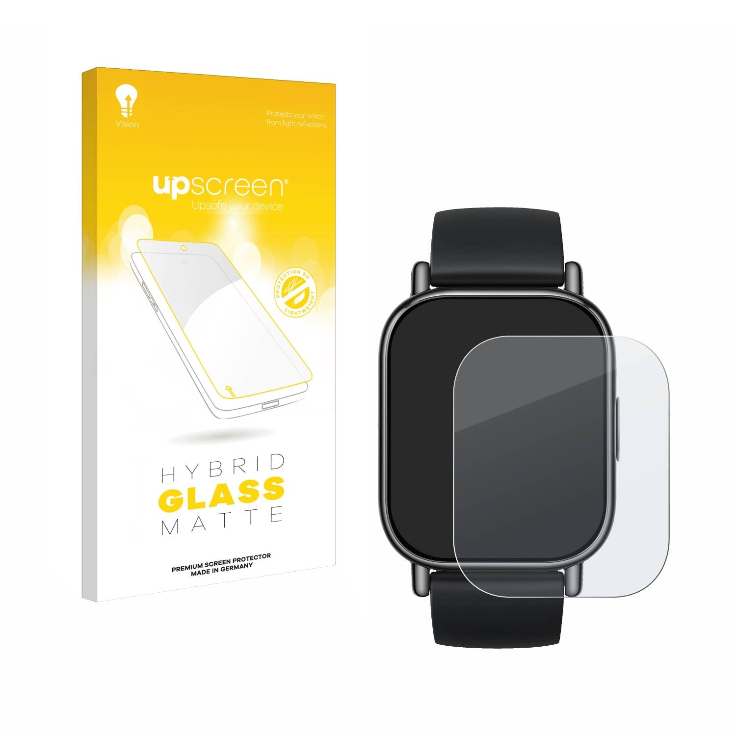 upscreen Hybrid Glas Matt Panzer-Folie für Xiaomi Redmi Watch 5 Lite