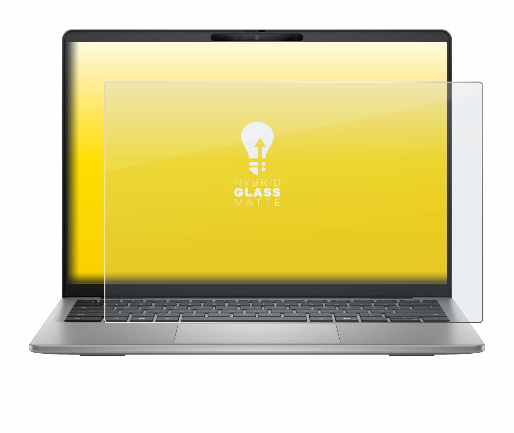 upscreen Hybrid Glas Matt Panzer-Folie für Dell Latitude 5455 Laptop