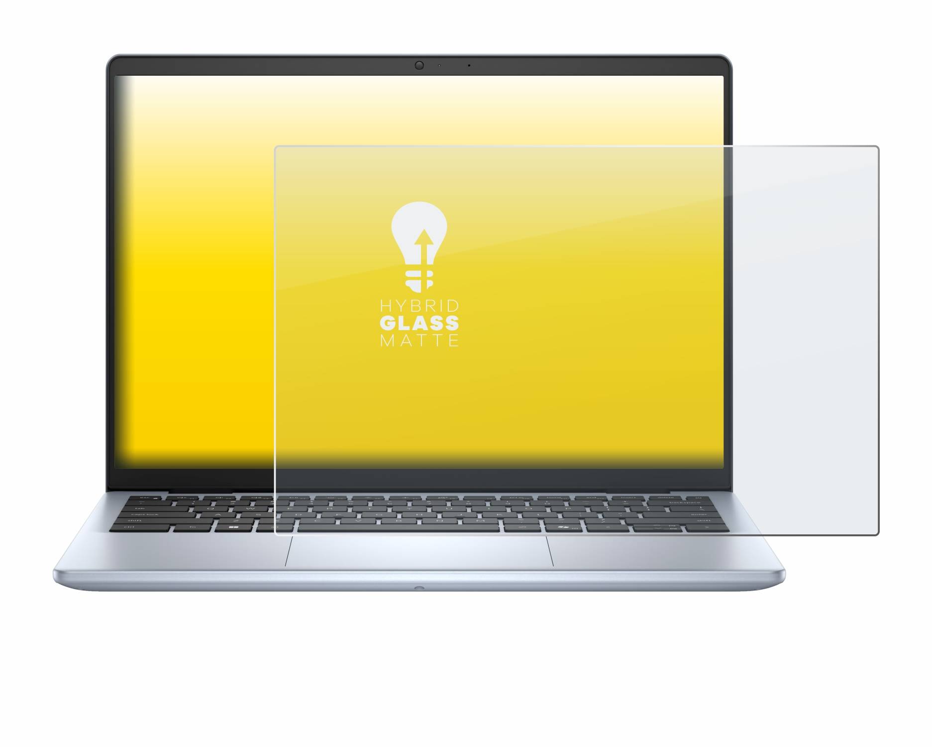 upscreen Hybrid Glas Matt Panzer-Folie für Dell Inspiron 14 5440 Laptop