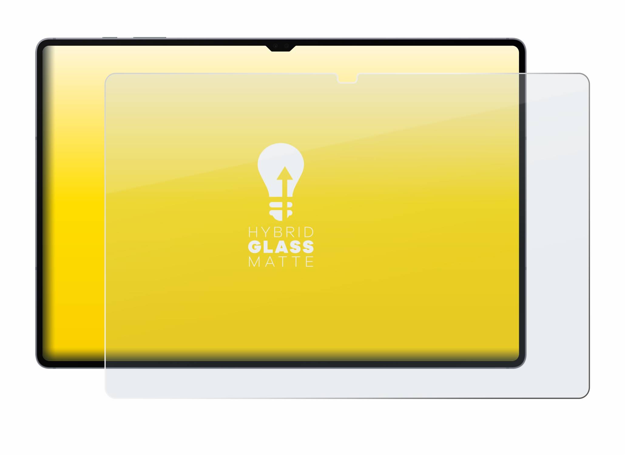 upscreen Hybrid Glas Matt Panzer-Folie für Samsung Galaxy Tab S10 Ultra WiFi