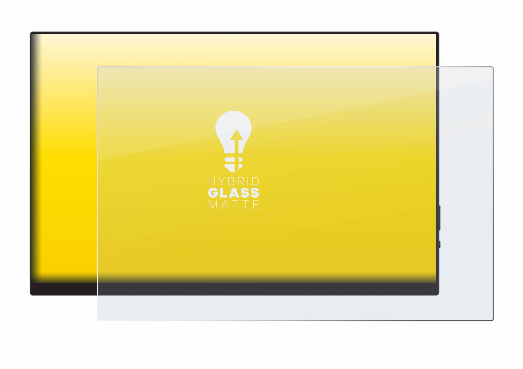 upscreen Hybrid Glas Matt Panzer-Folie für Verbatim PMT-14