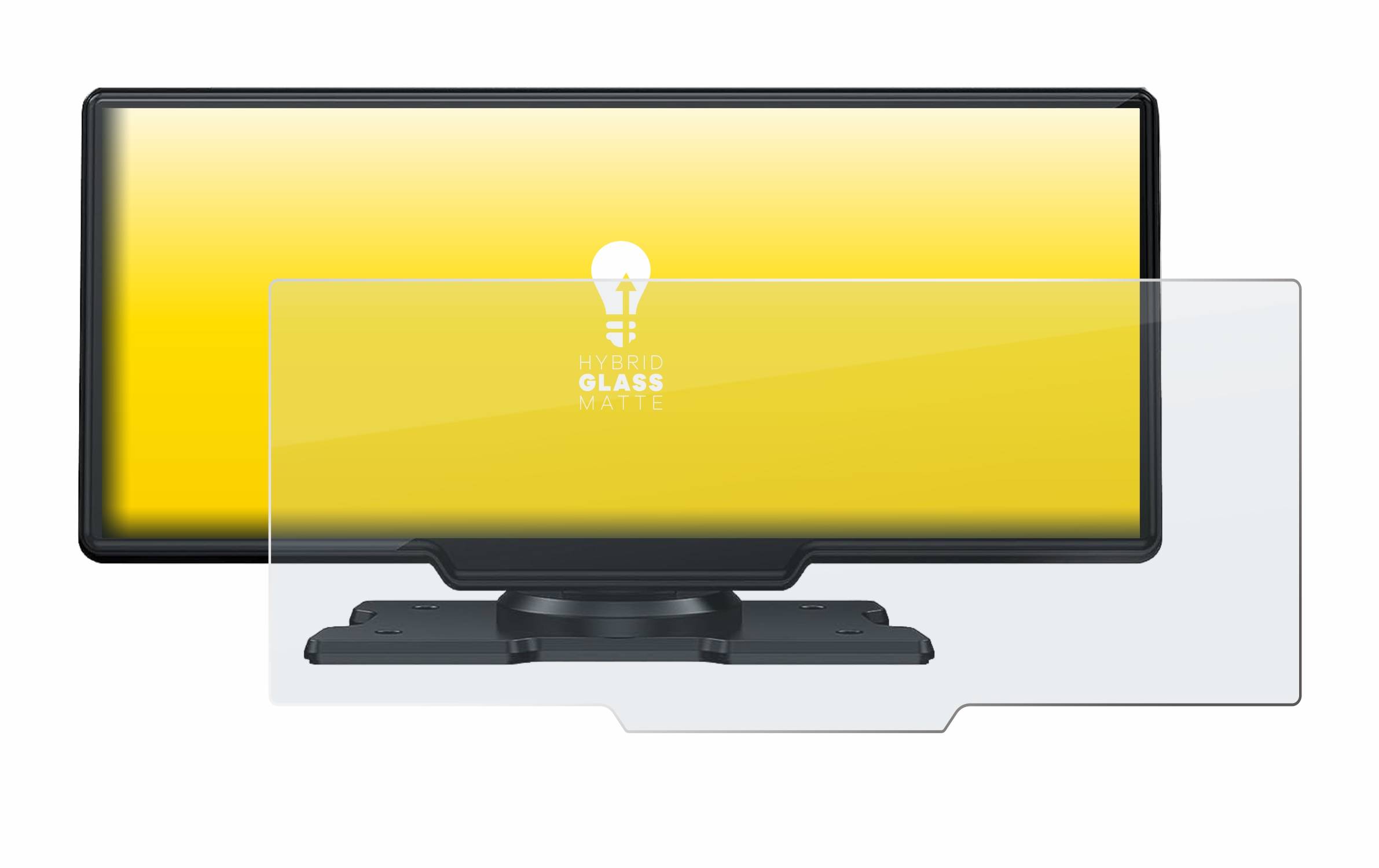 upscreen Hybrid Glas Matt Panzer-Folie für Lamto 9.26 wireless carplay