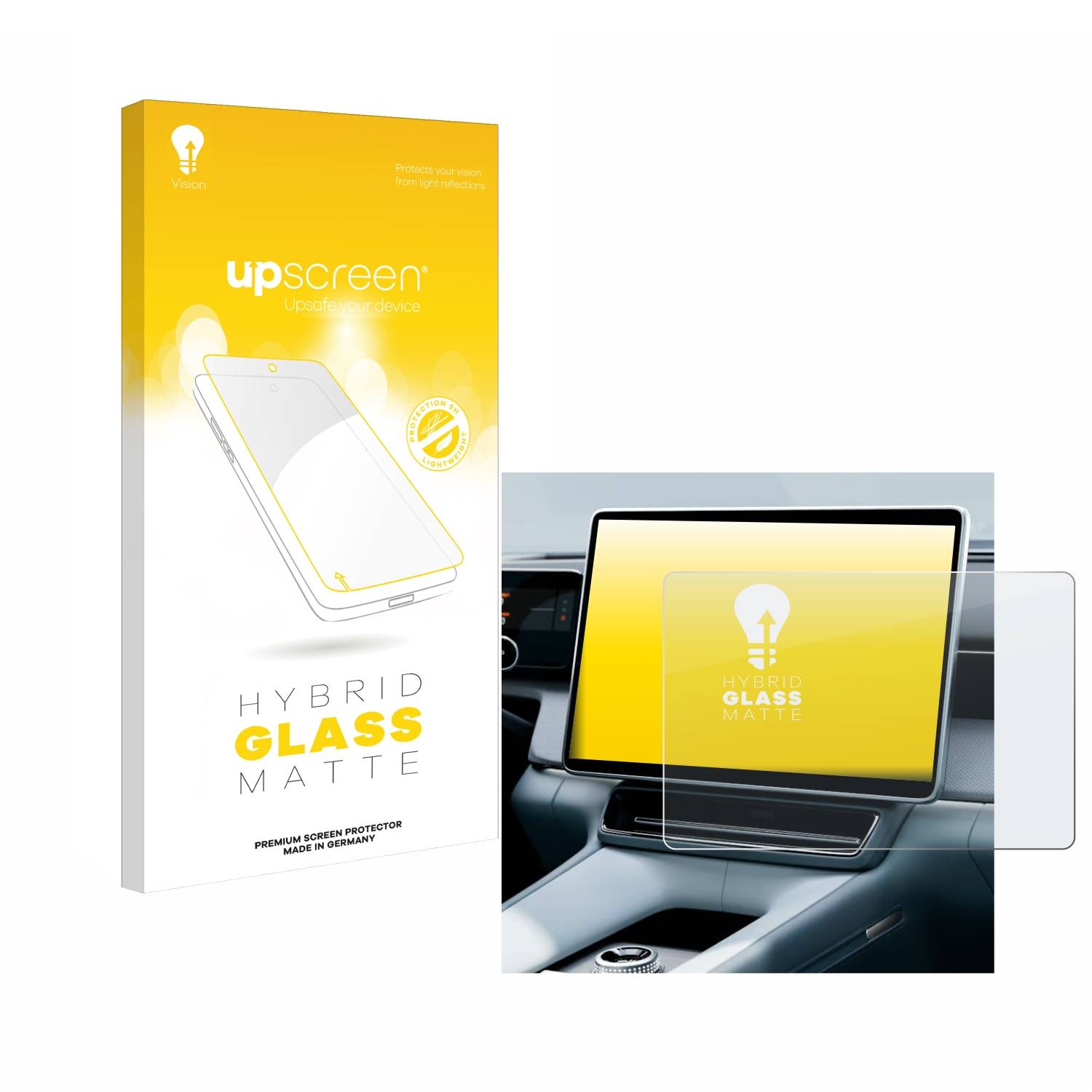upscreen Hybrid Glas Matt Panzer-Folie für Polestar 4 2025