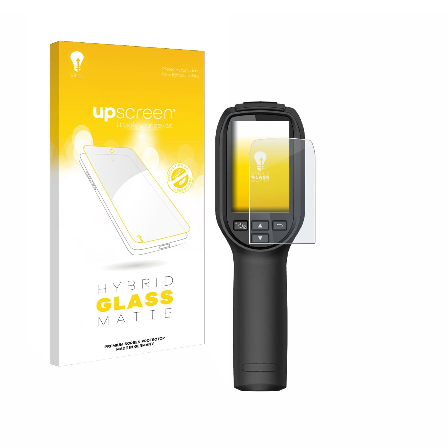 upscreen Hybrid Glas Matt Panzer-Folie für Hikmicro Eco / V