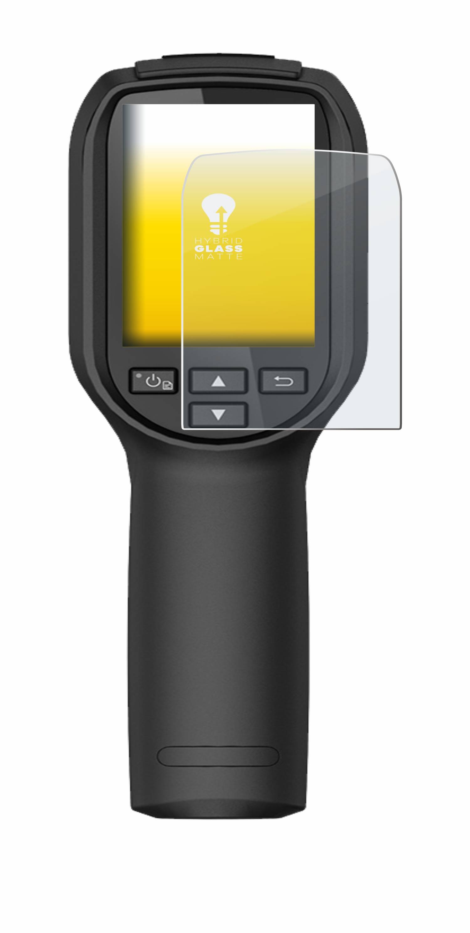 upscreen Hybrid Glas Matt Panzer-Folie für Hikmicro Eco / V
