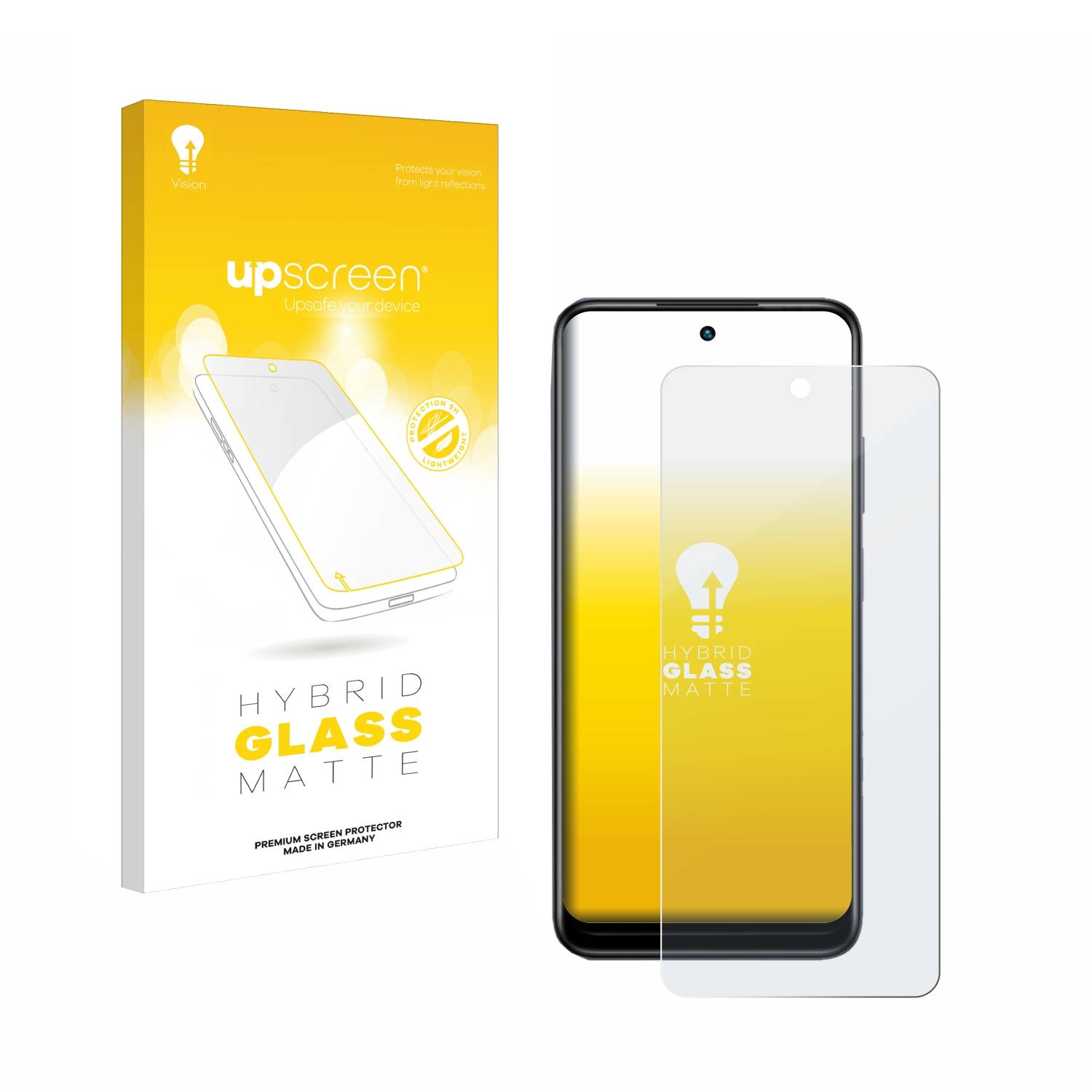 upscreen Hybrid Glas Matt Panzer-Folie für Infinix Hot 30 Play NFC