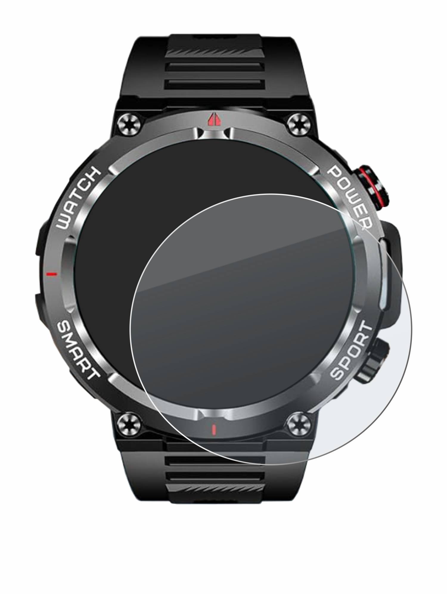 upscreen Hybrid Glas Matt Panzer-Folie für Blackview W50 1.39