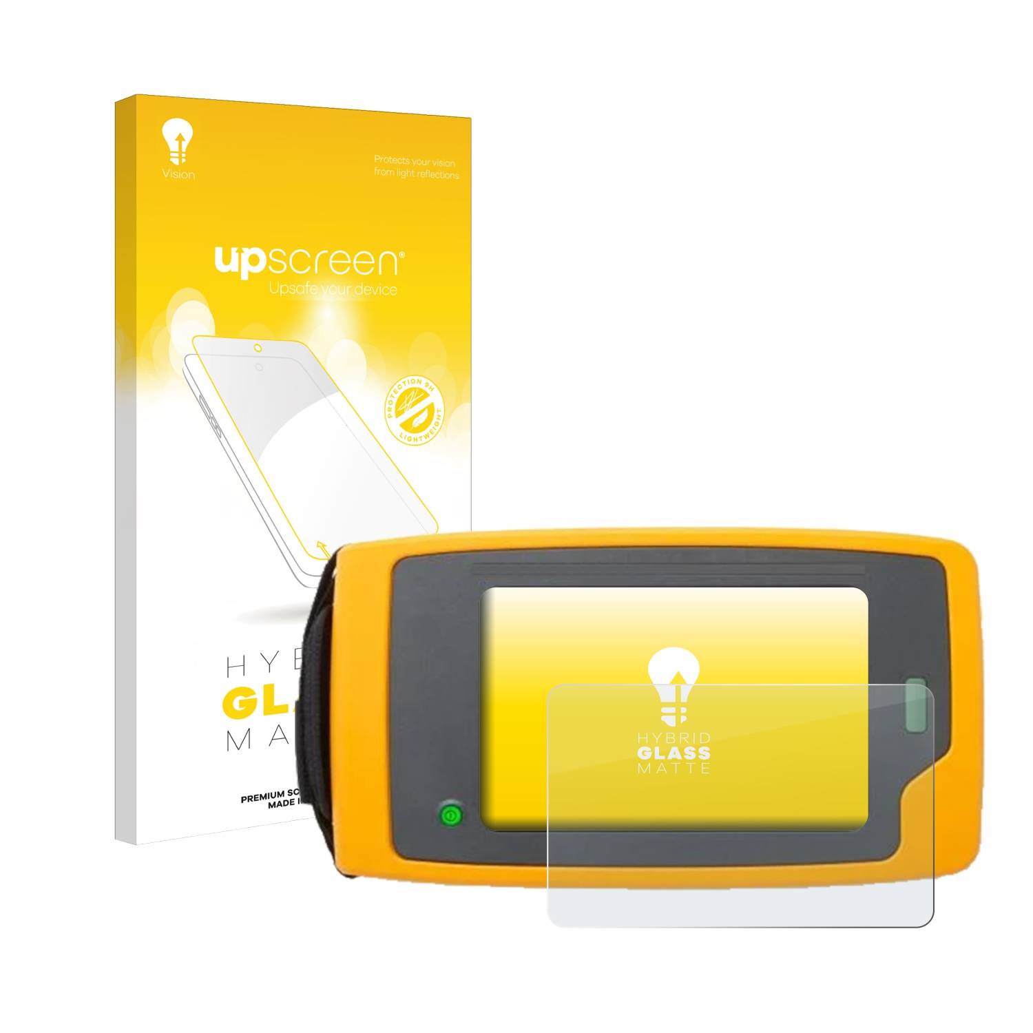 upscreen Hybrid Glas Matt Panzer-Folie für Fluke ii915