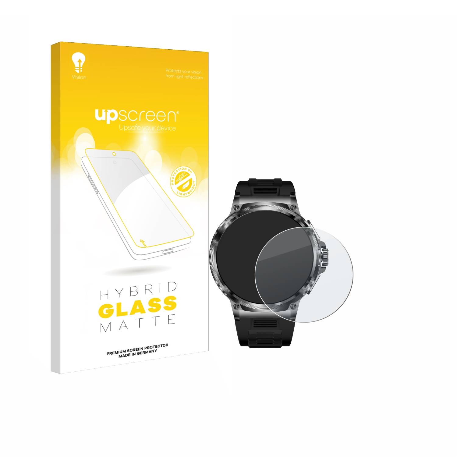 upscreen Hybrid Glas Matt Panzer-Folie für Rogbid Tank M5 1.85