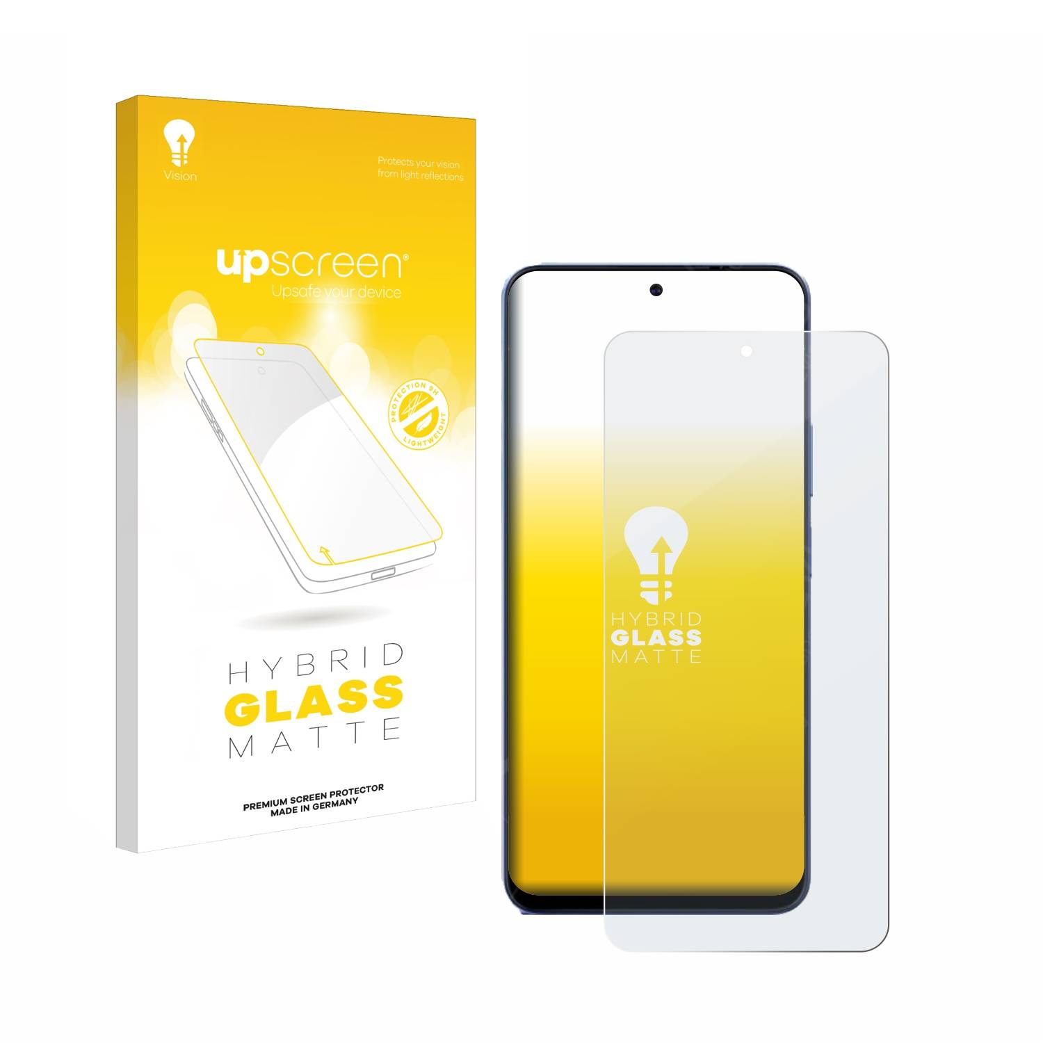 upscreen Hybrid Glas Matt Panzer-Folie für Blackview Oscal Tiger 13