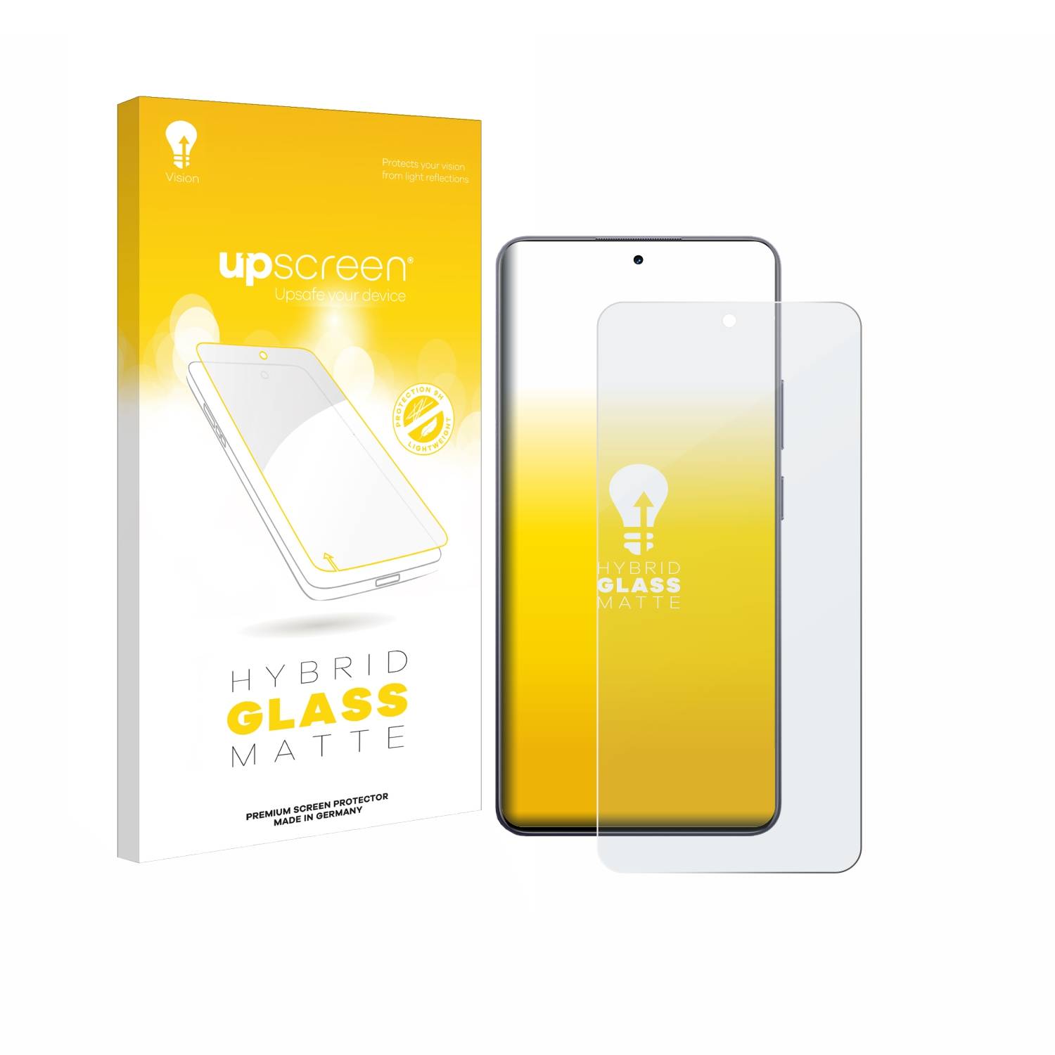 upscreen Hybrid Glas Matt Panzer-Folie für realme 13 Plus