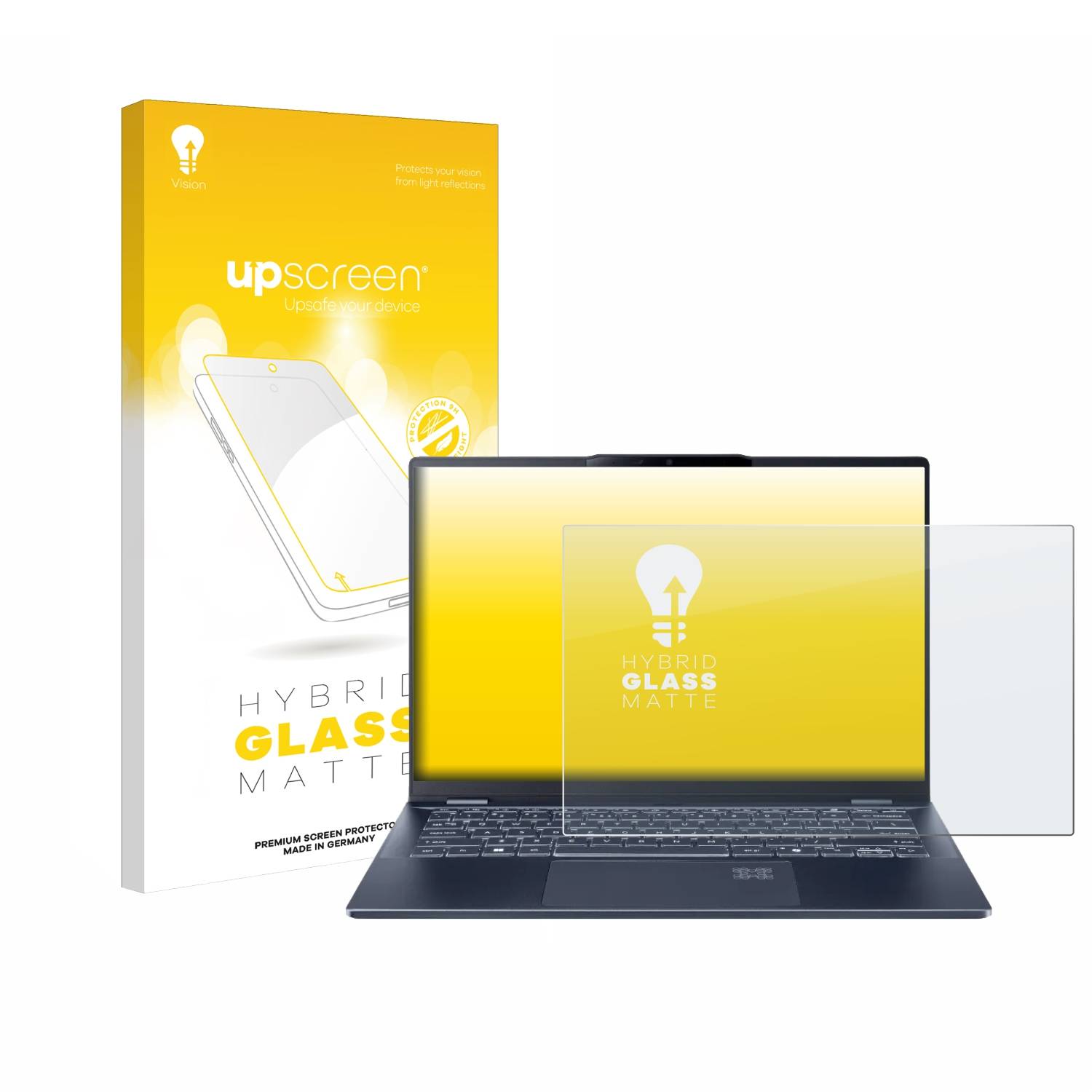upscreen Hybrid Glas Matt Panzer-Folie für Acer Swift 14 AI OLED SF14-51