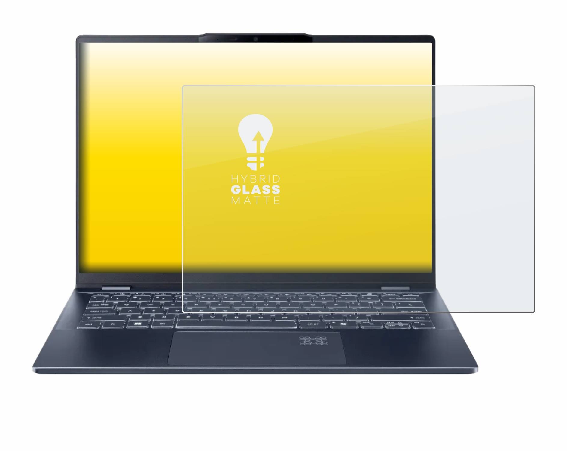 upscreen Hybrid Glas Matt Panzer-Folie für Acer Swift 14 AI OLED SF14-51