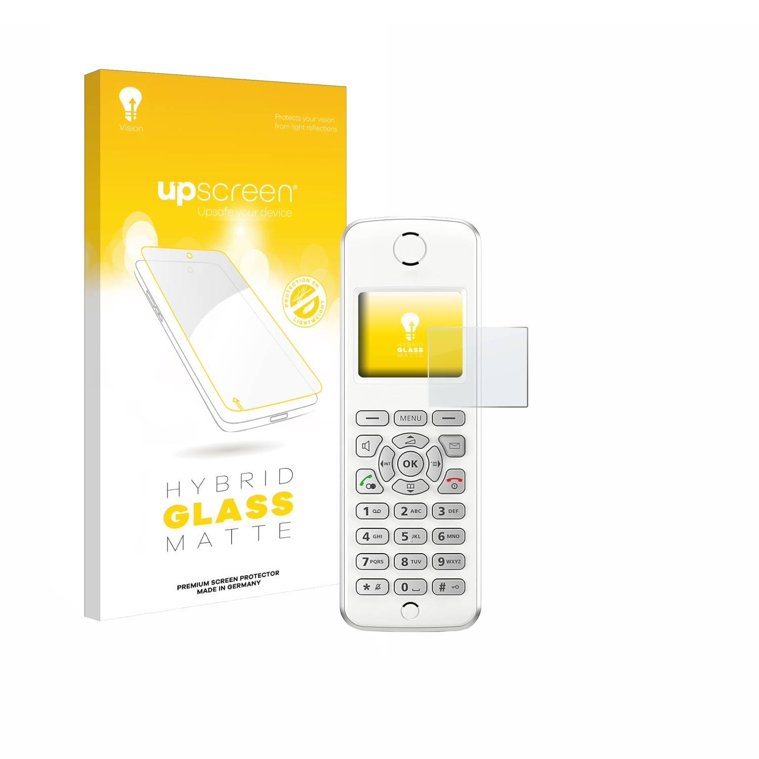 upscreen Hybrid Glas Matt Panzer-Folie für AVM Fritz!Fon M2