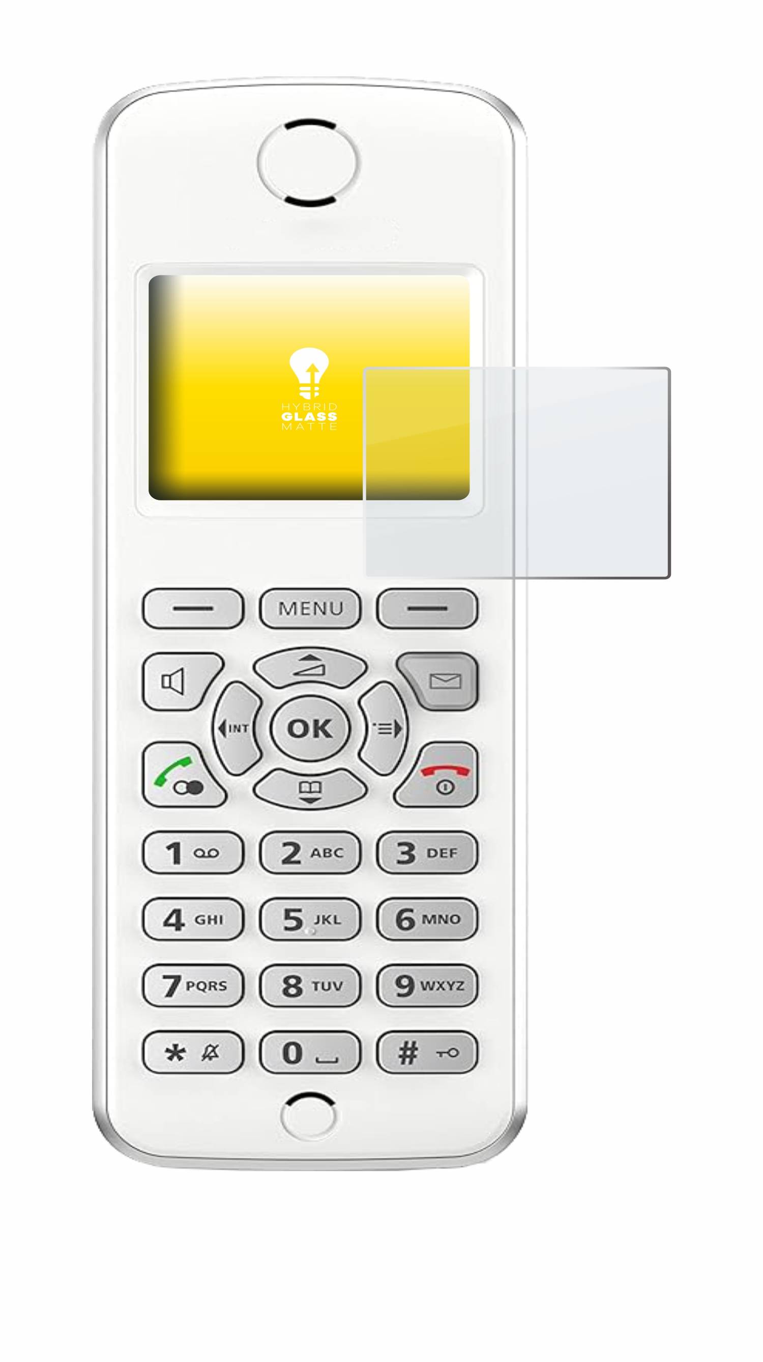 upscreen Hybrid Glas Matt Panzer-Folie für AVM Fritz!Fon M2