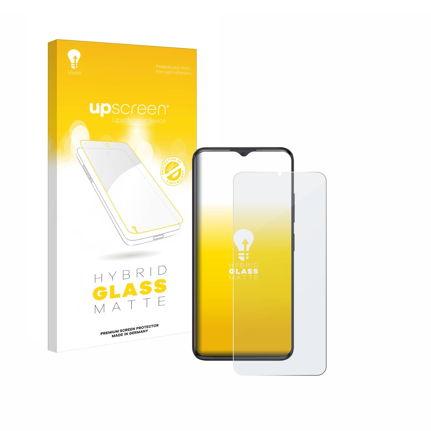 upscreen Hybrid Glas Matt Panzer-Folie für ZTE Blade A34