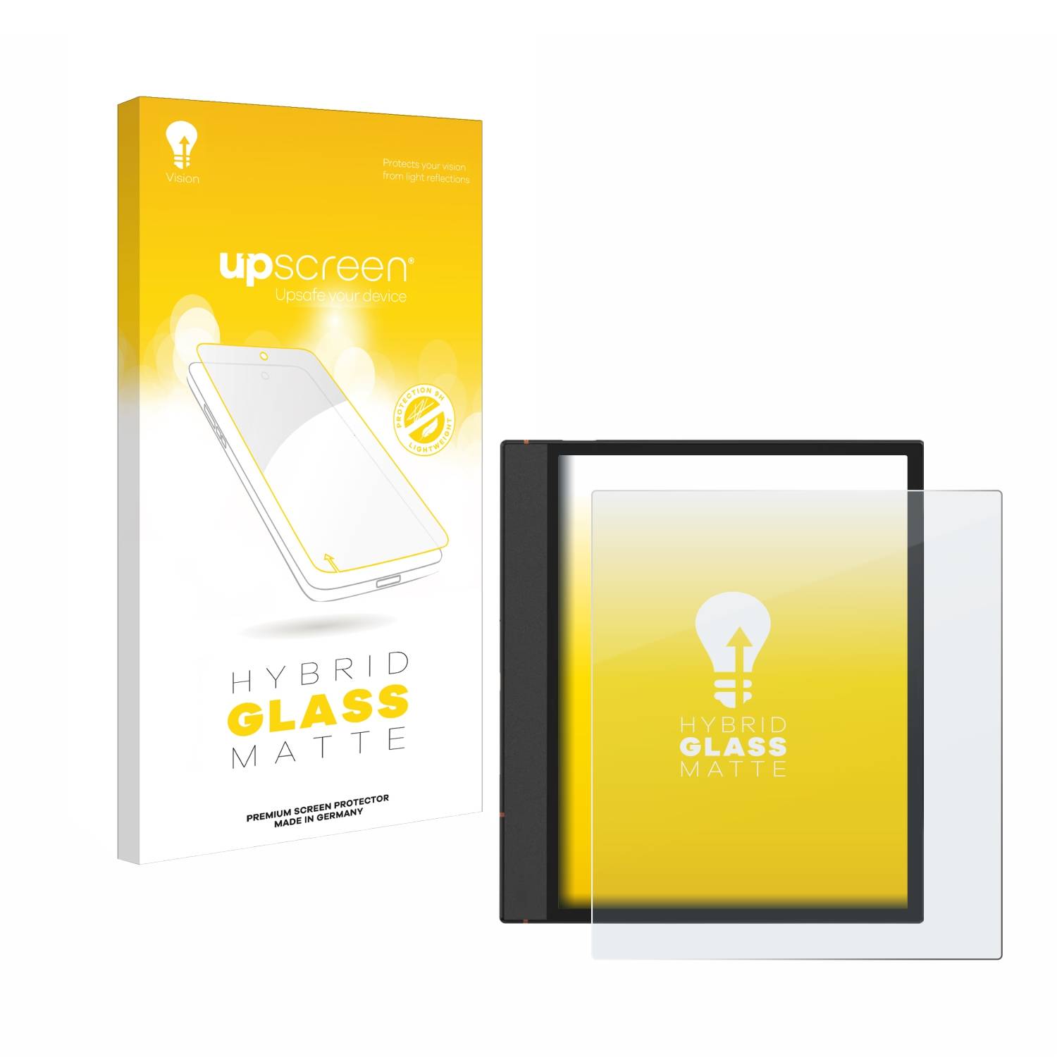 upscreen Hybrid Glas Matt Panzer-Folie für Onyx Boox Note Air 4C