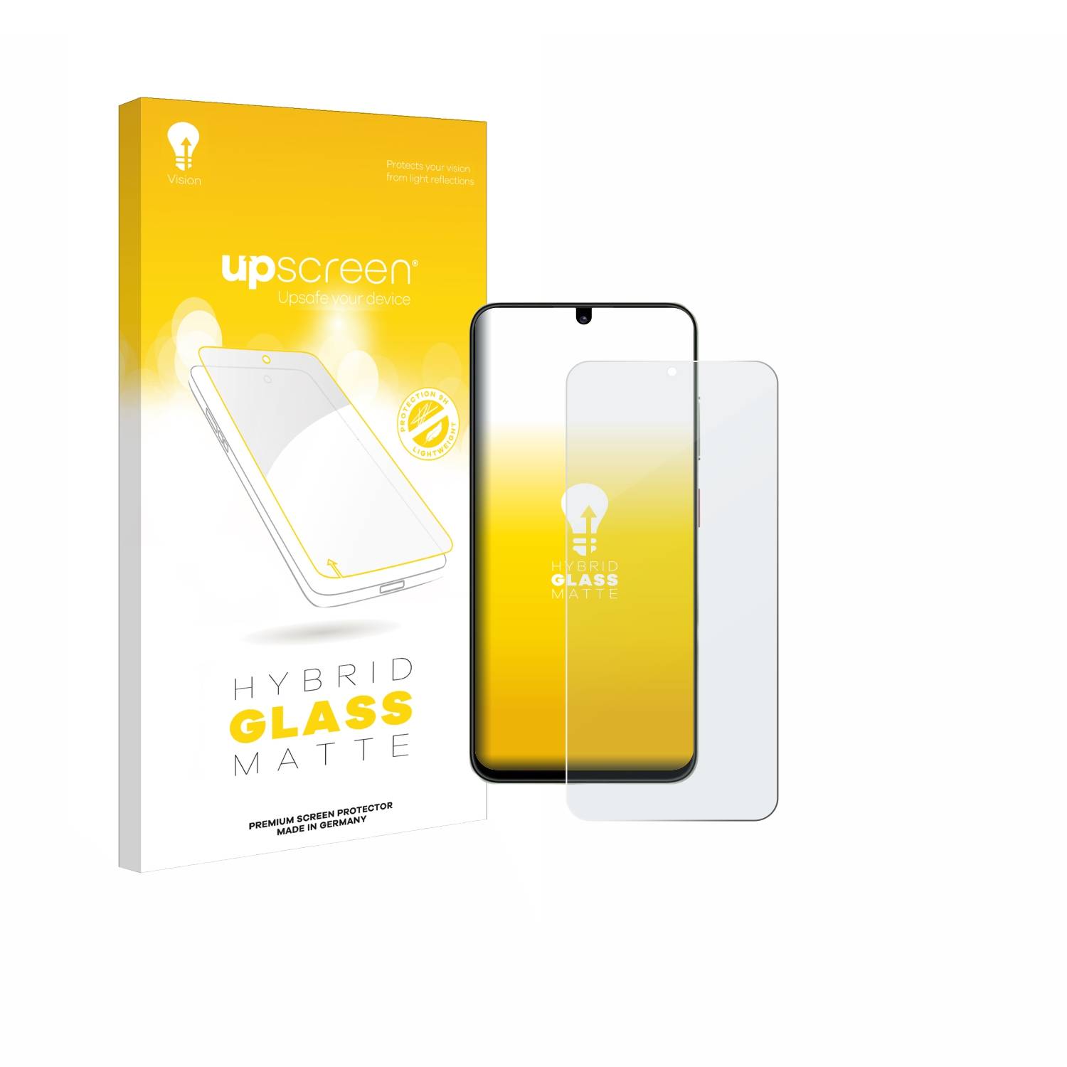 upscreen Hybrid Glas Matt Panzer-Folie für ZTE Blade A35