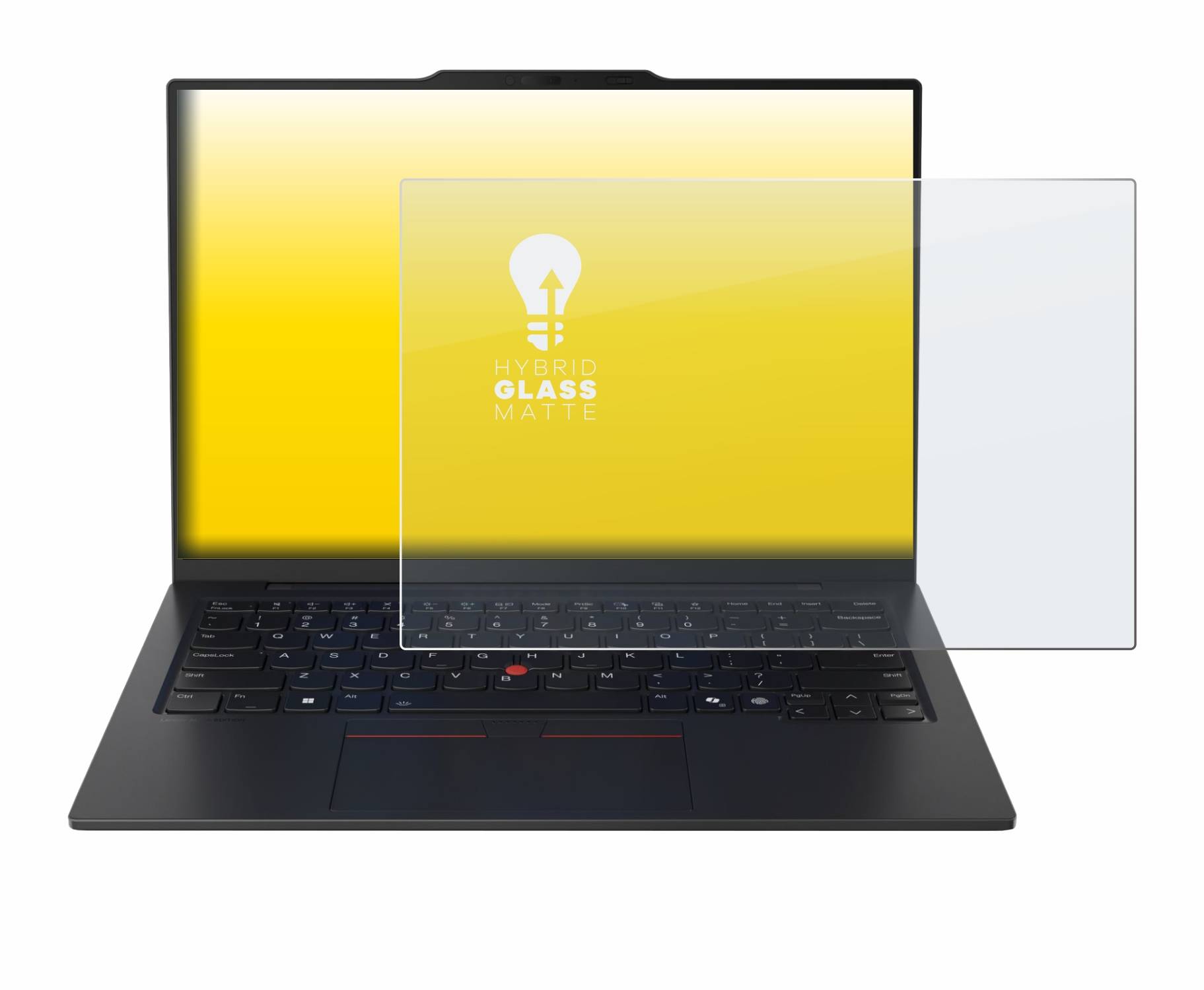 upscreen Hybrid Glas Matt Panzer-Folie für Lenovo ThinkPad X1 Carbon Gen 13 14 Aura Edition