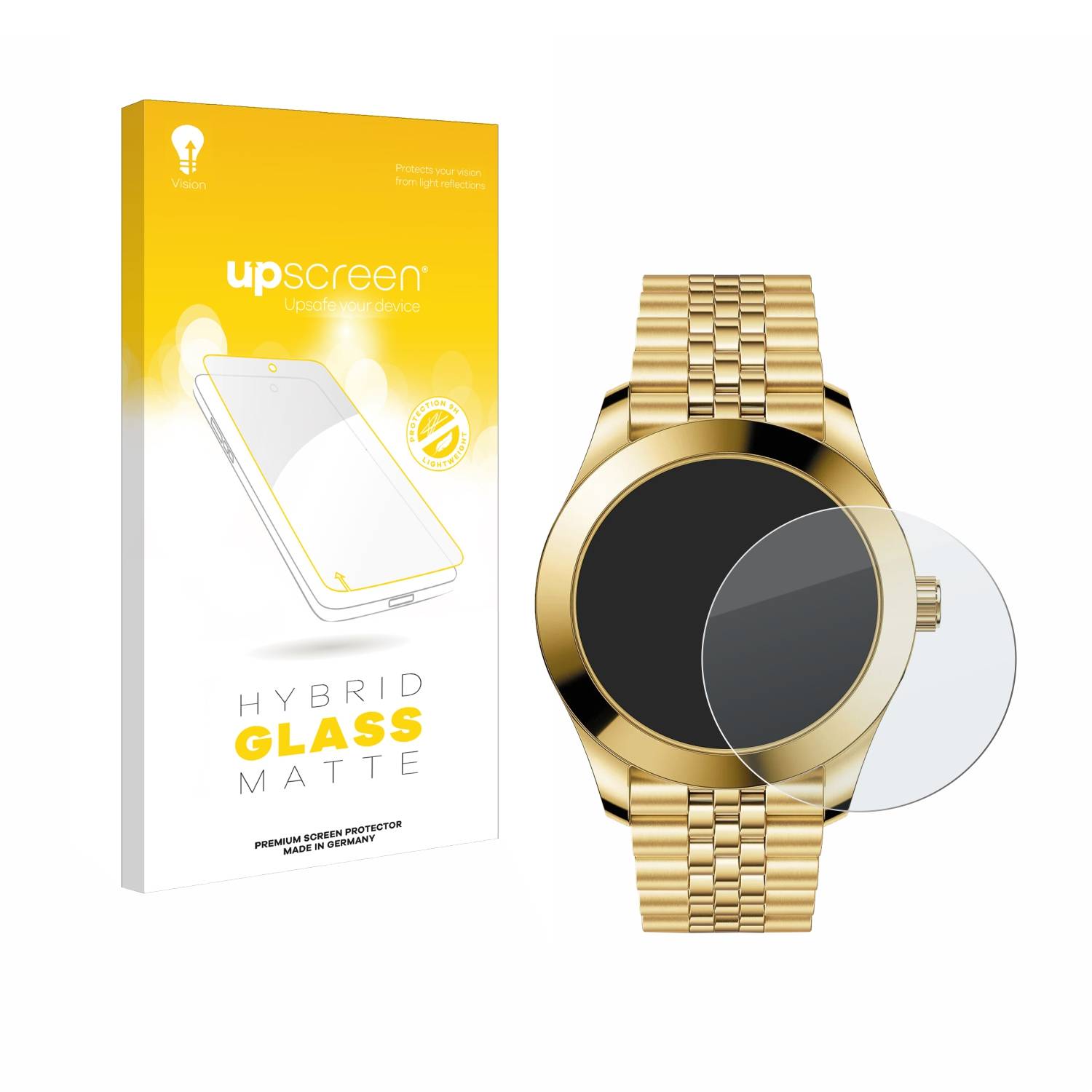 upscreen Hybrid Glas Matt Panzer-Folie für Ice-Watch Ice Steel Solar S