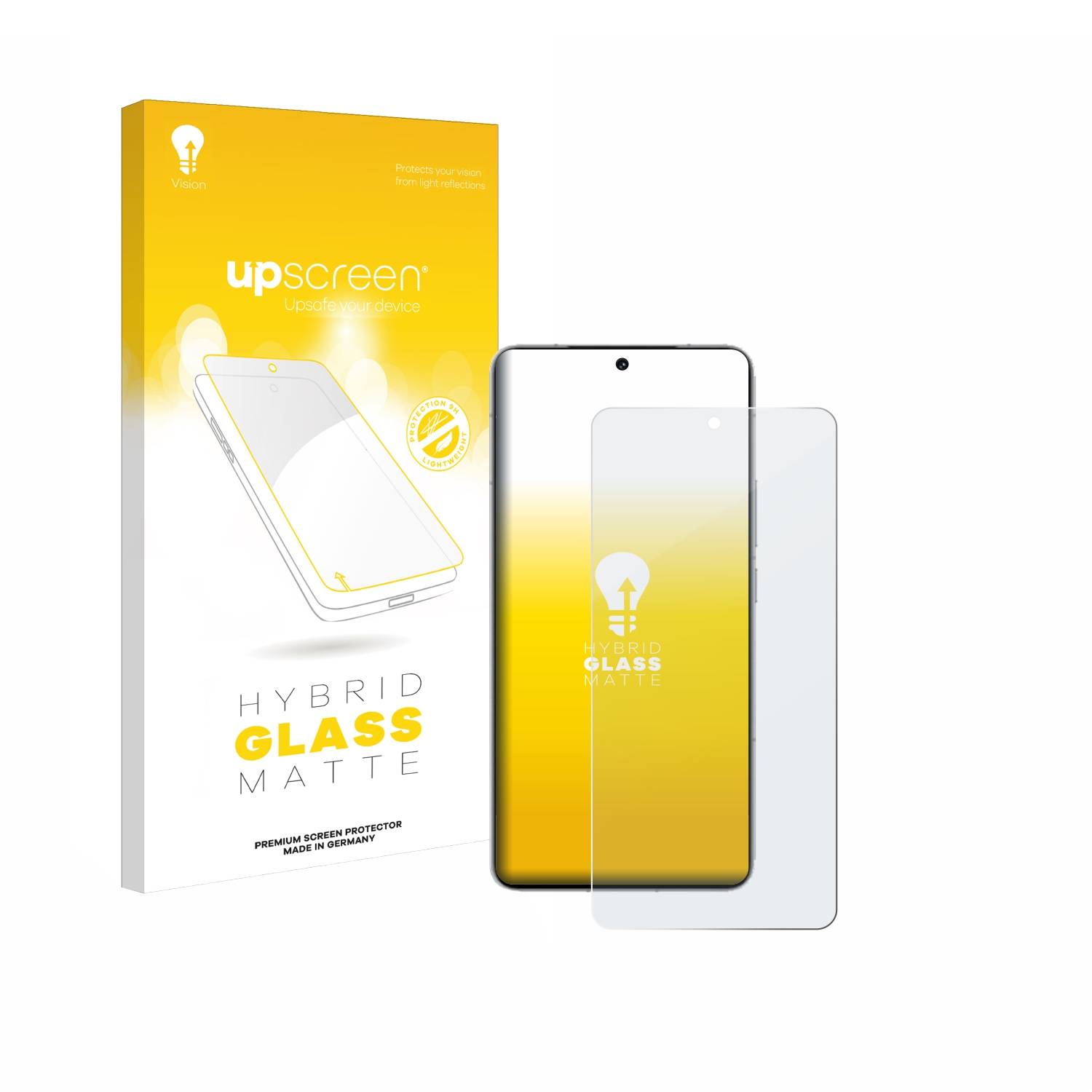 upscreen Hybrid Glas Matt Panzer-Folie für Vivo iQOO 13