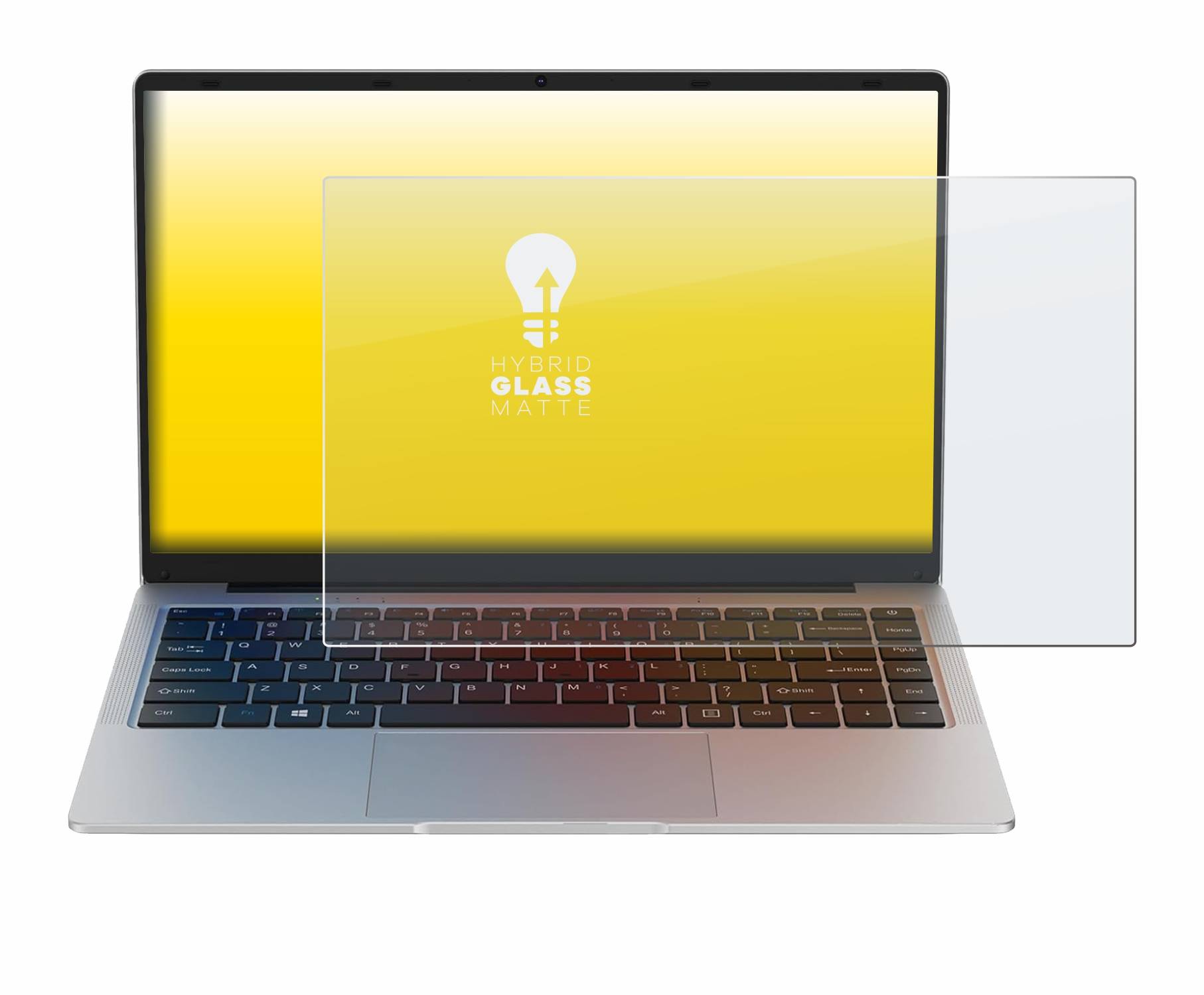 upscreen Hybrid Glas Matt Panzer-Folie für Maxlegen Laptop 14.1