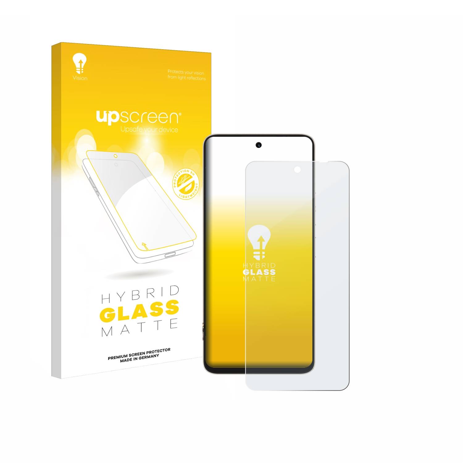 upscreen Hybrid Glas Matt Panzer-Folie für Umidigi A13 Pro Max 5G