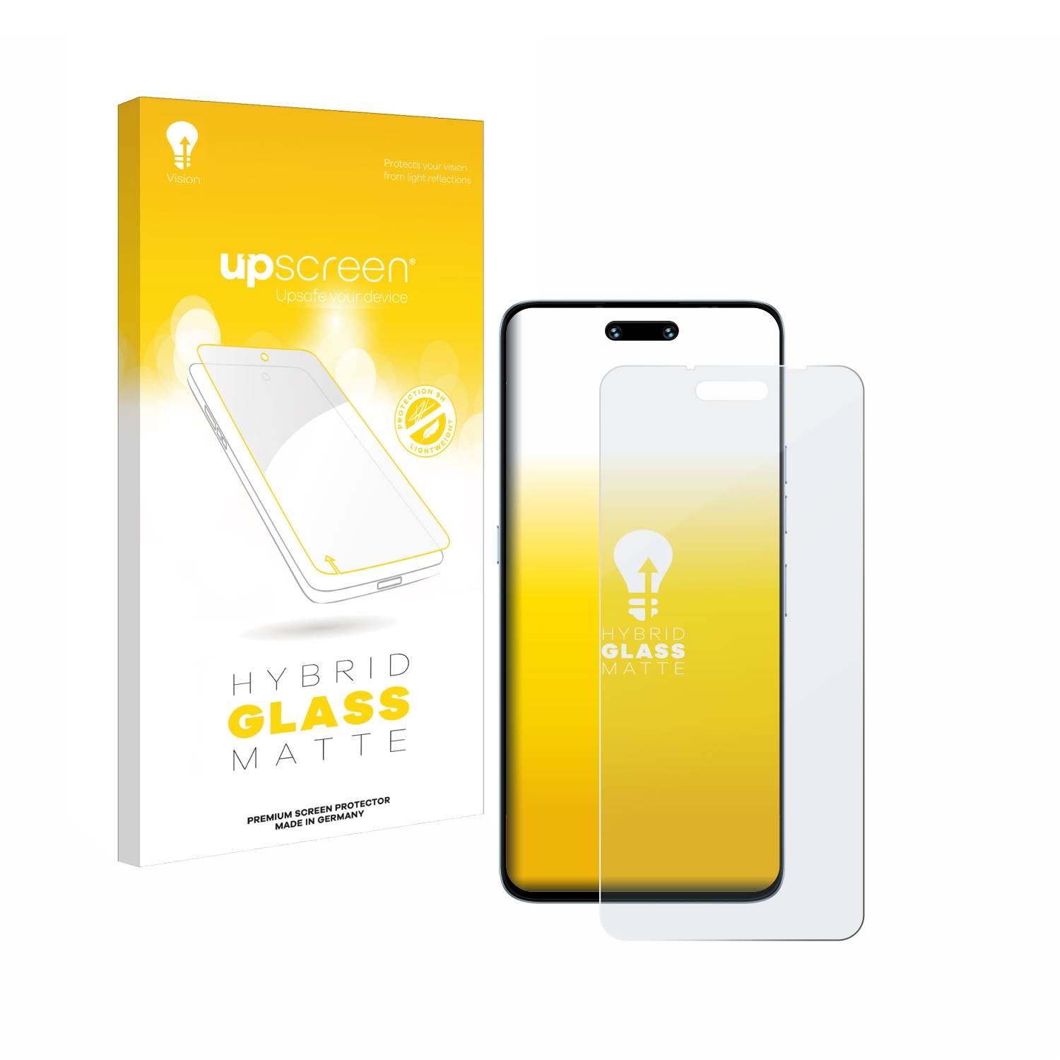 upscreen Hybrid Glas Matt Panzer-Folie für Umidigi G6 5G