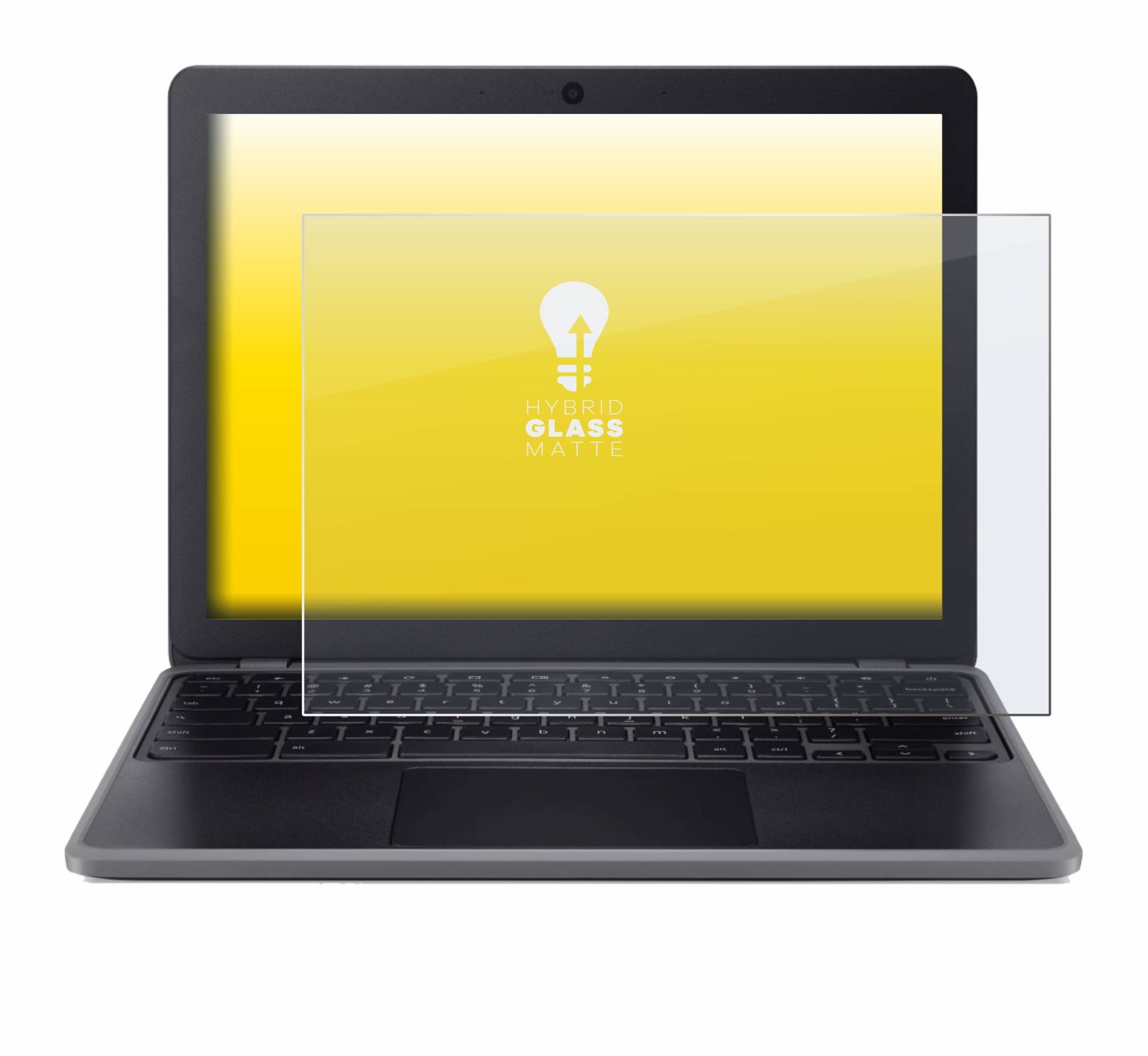 upscreen Hybrid Glas Matt Panzer-Folie für Acer Chromebook 512 (C852/C852T)