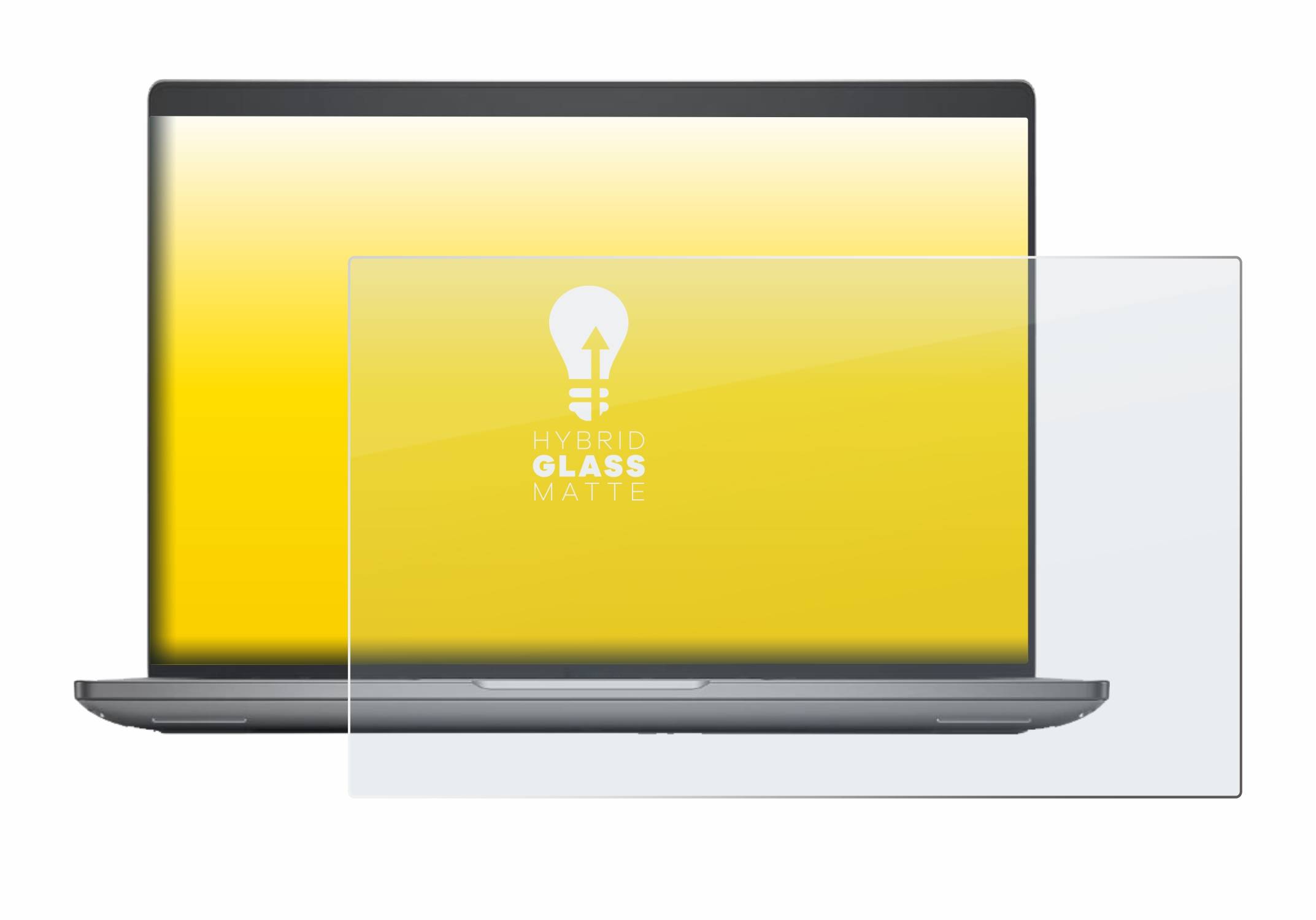 upscreen Hybrid Glas Matt Panzer-Folie für Dell Precision 3591 Workstation