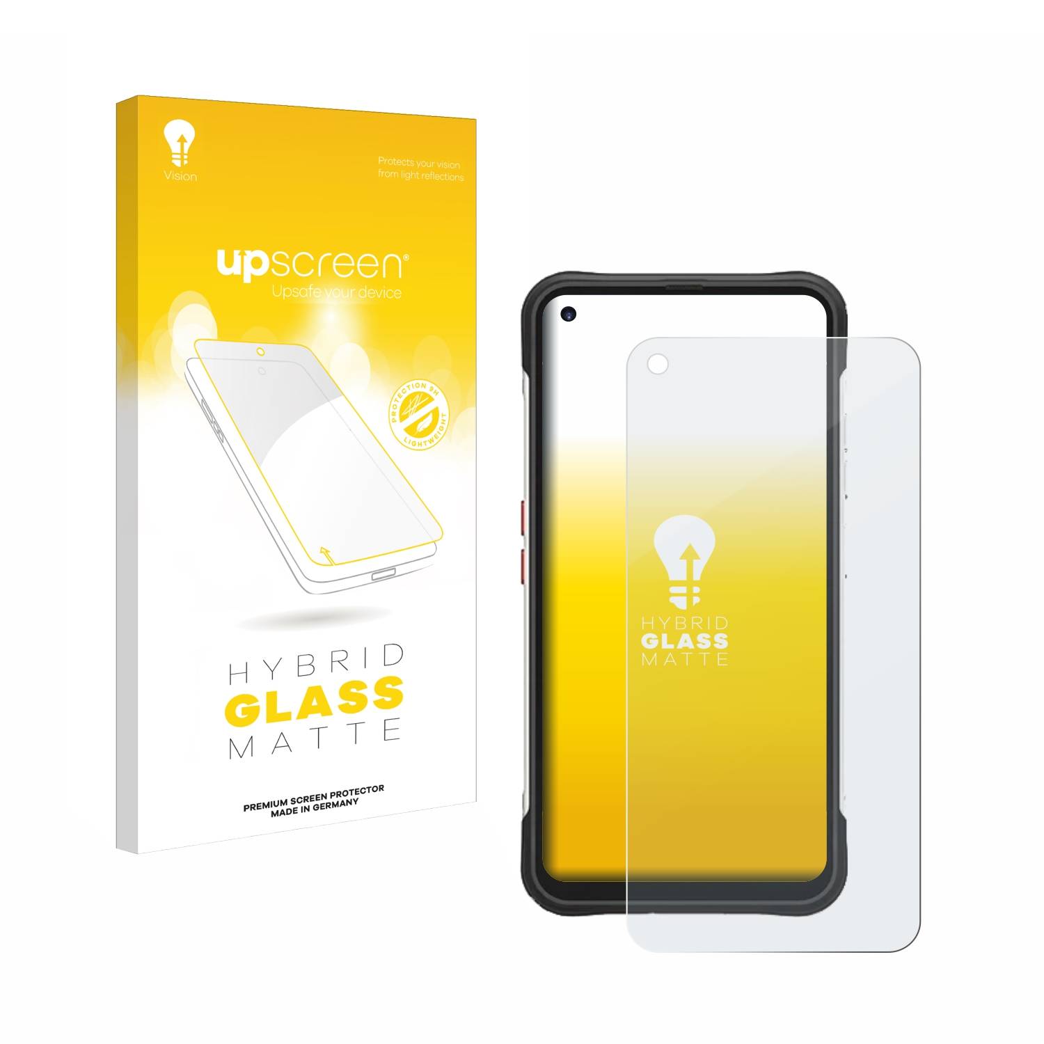 upscreen Hybrid Glas Matt Panzer-Folie für Unihertz Golden Eye