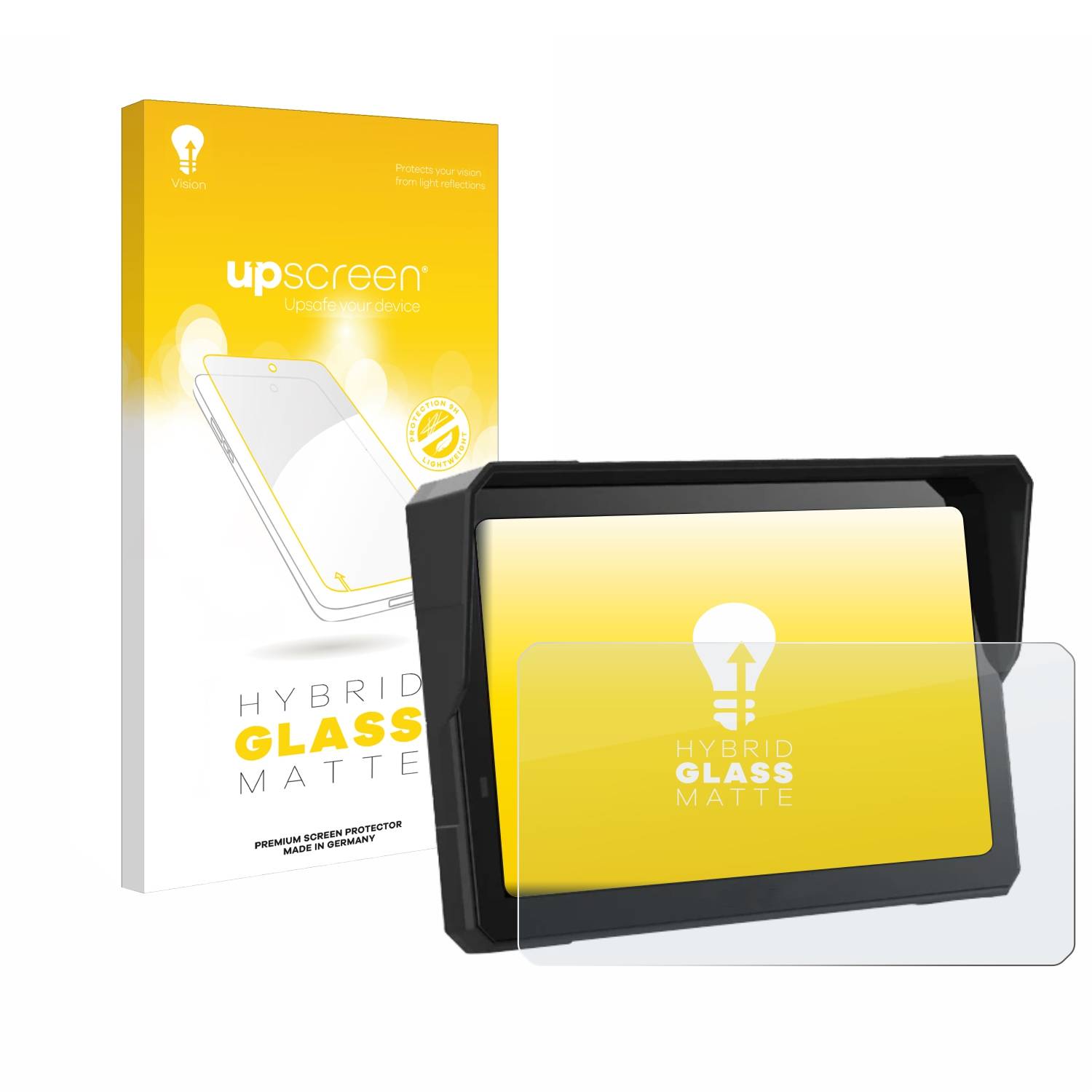 upscreen Hybrid Glas Matt Panzer-Folie für Carpuride W702 Pro 7