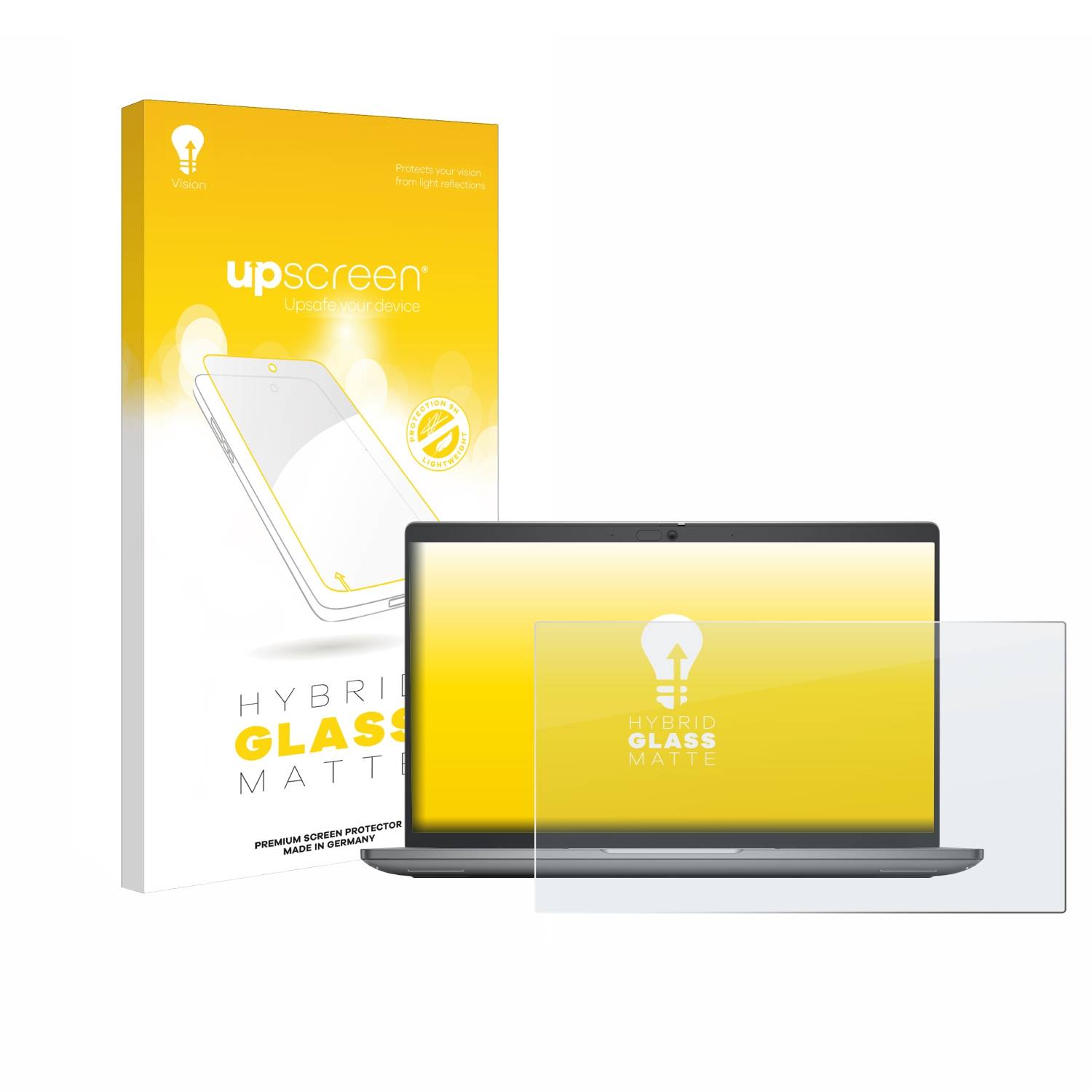 upscreen Hybrid Glas Matt Panzer-Folie für Dell Latitude 5450 Laptop 14