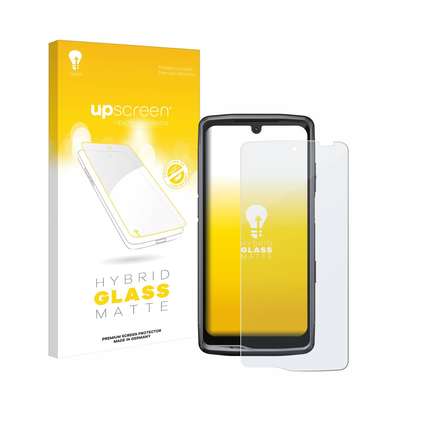 upscreen Hybrid Glas Matt Panzer-Folie für Crosscall Stella M6