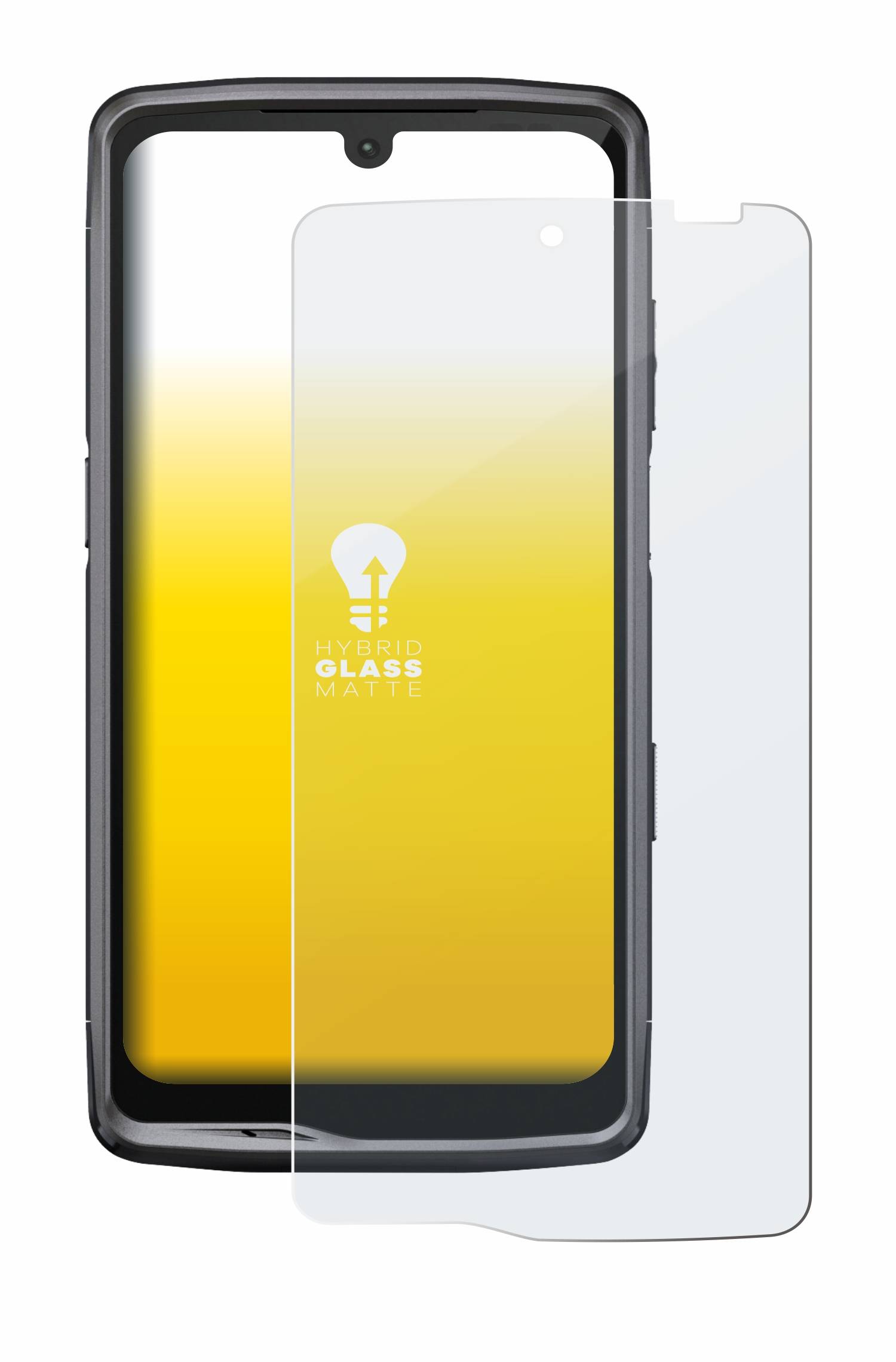 upscreen Hybrid Glas Matt Panzer-Folie für Crosscall Stella M6