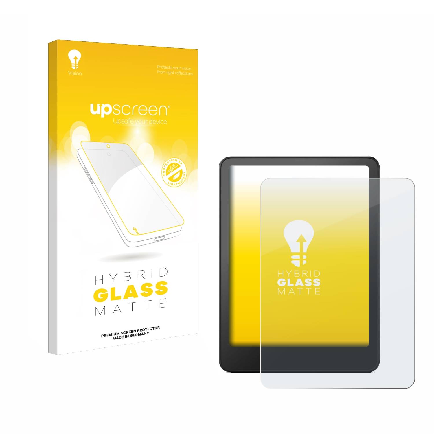 upscreen Hybrid Glas Matt Panzer-Folie für Amazon Kindle Paperwhite 2024 (12. Gen.)