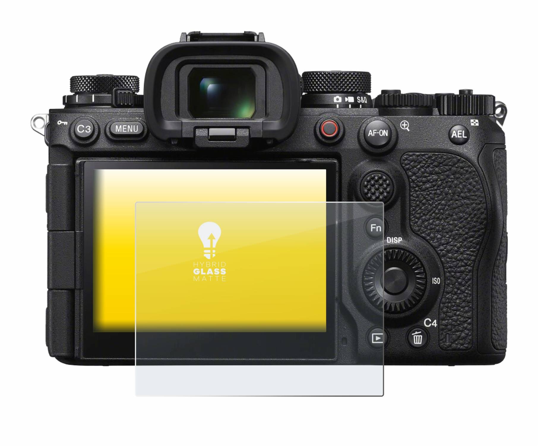 upscreen Hybrid Glas Matt Panzer-Folie für Sony Alpha 1 II (ILCE1M2B)