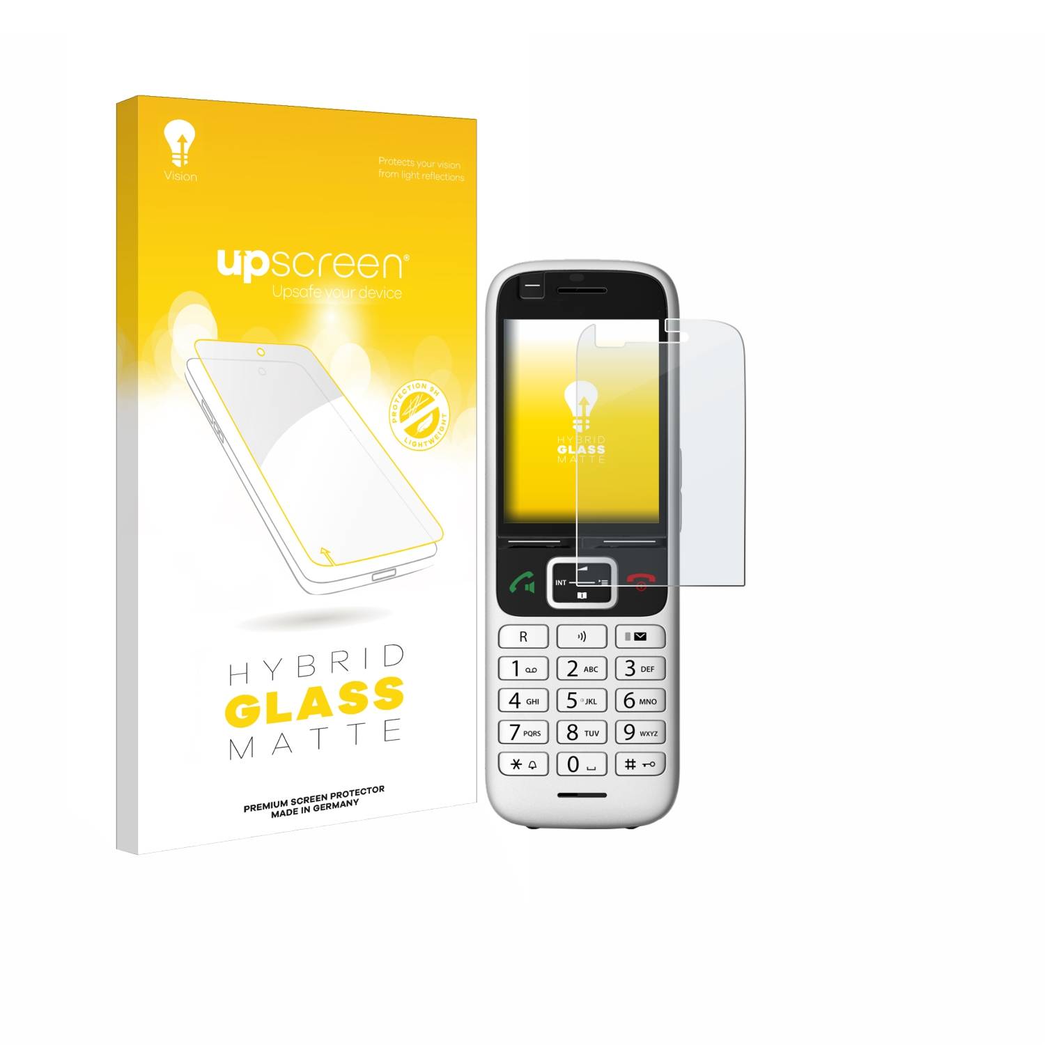 upscreen Hybrid Glas Matt Panzer-Folie für Unify OpenScape S6