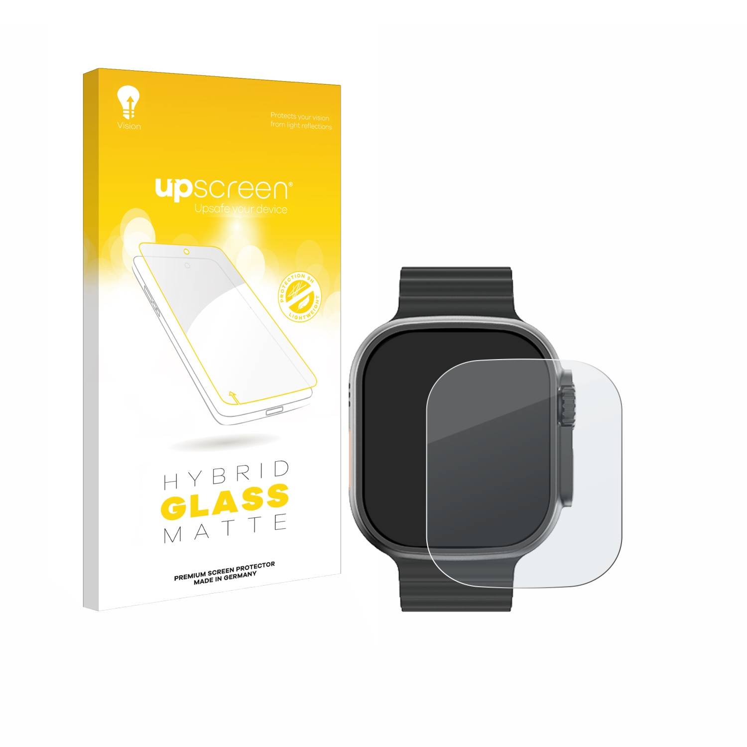 upscreen Hybrid Glas Matt Panzer-Folie für Kiano Watch Solid
