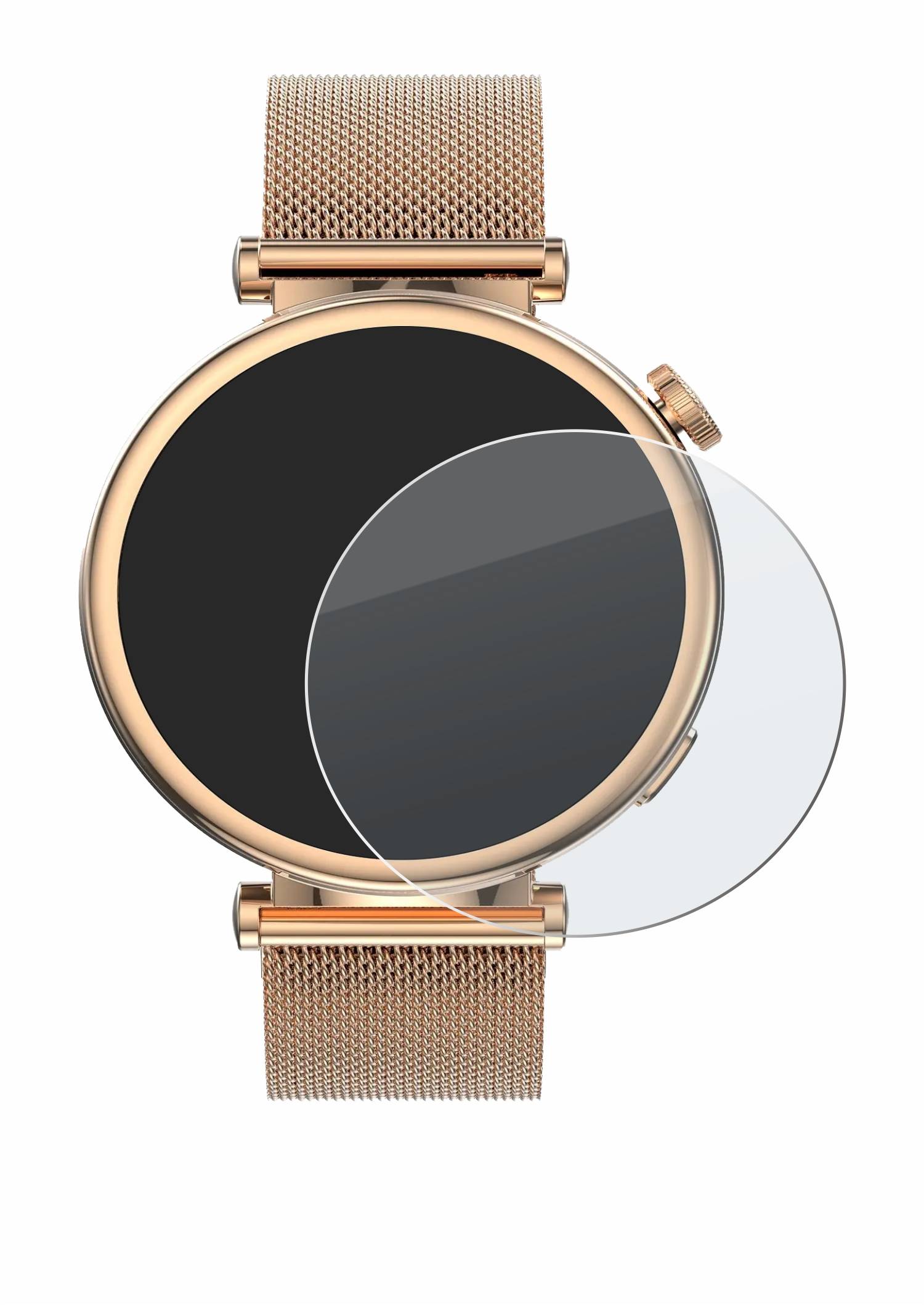 upscreen Hybrid Glas Matt Panzer-Folie für Kiano Watch Style