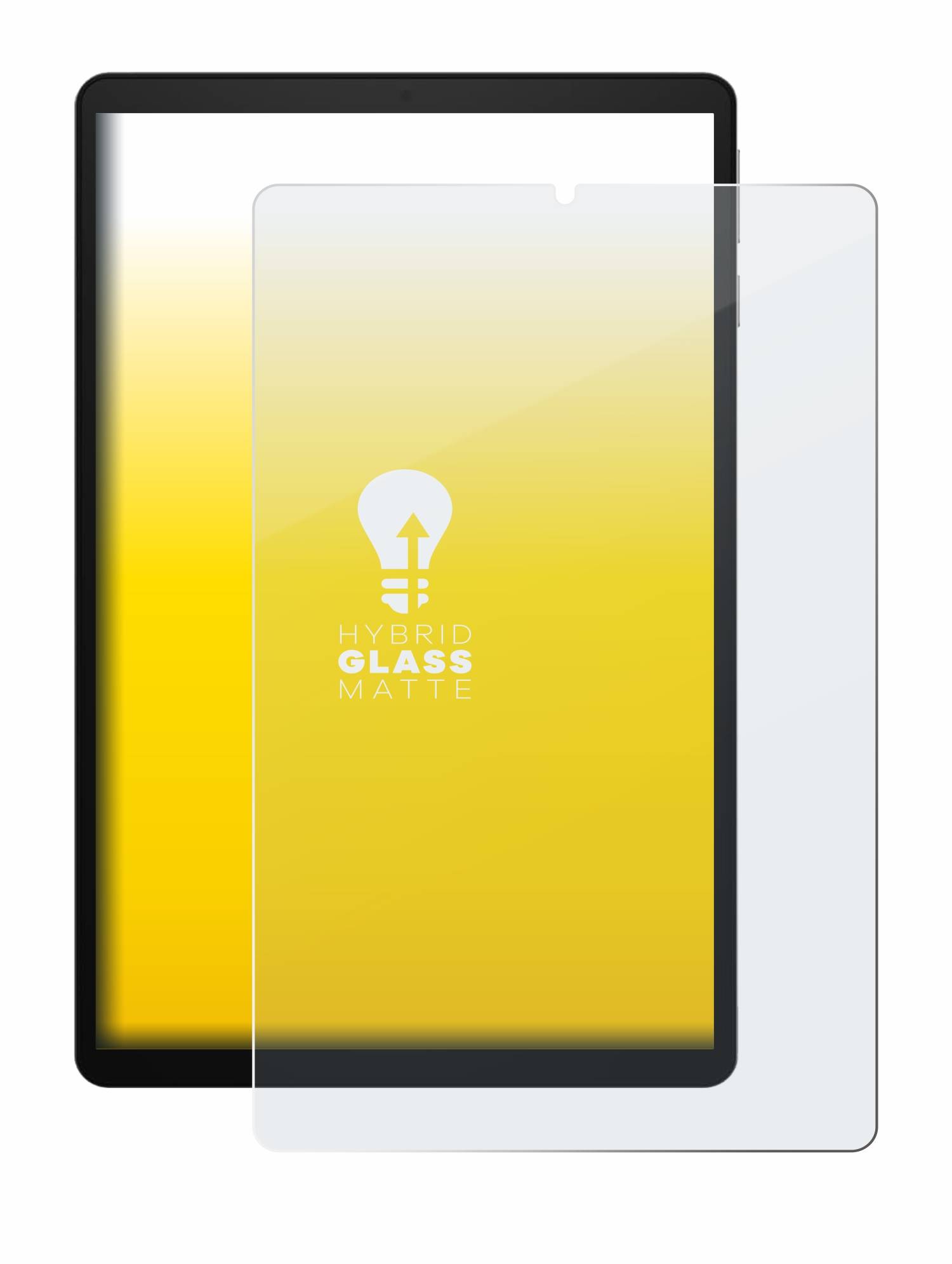 upscreen Hybrid Glas Matt Panzer-Folie für Acer Iconia Tab A10 10.1