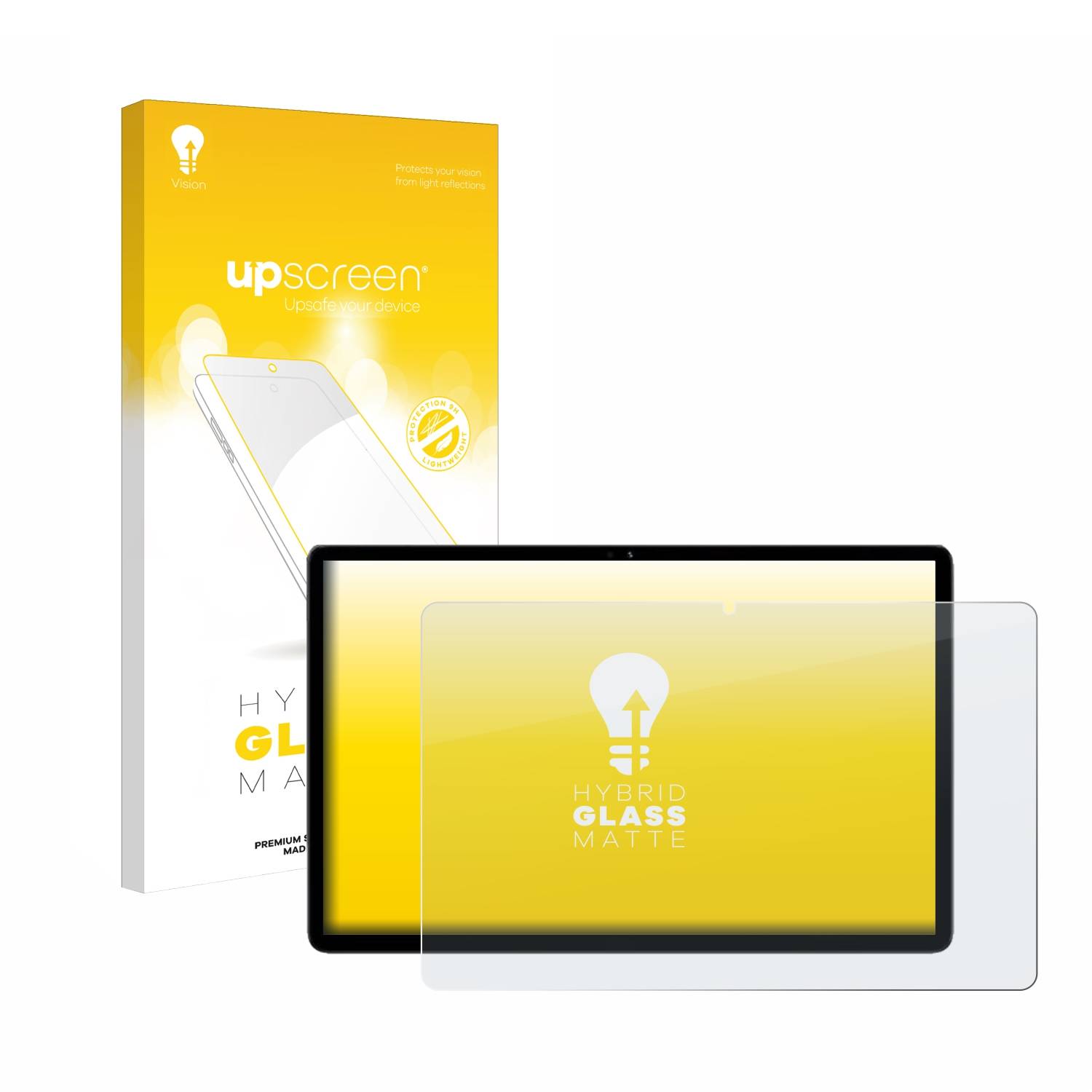 upscreen Hybrid Glas Matt Panzer-Folie für Umidigi G7 Tab Pro