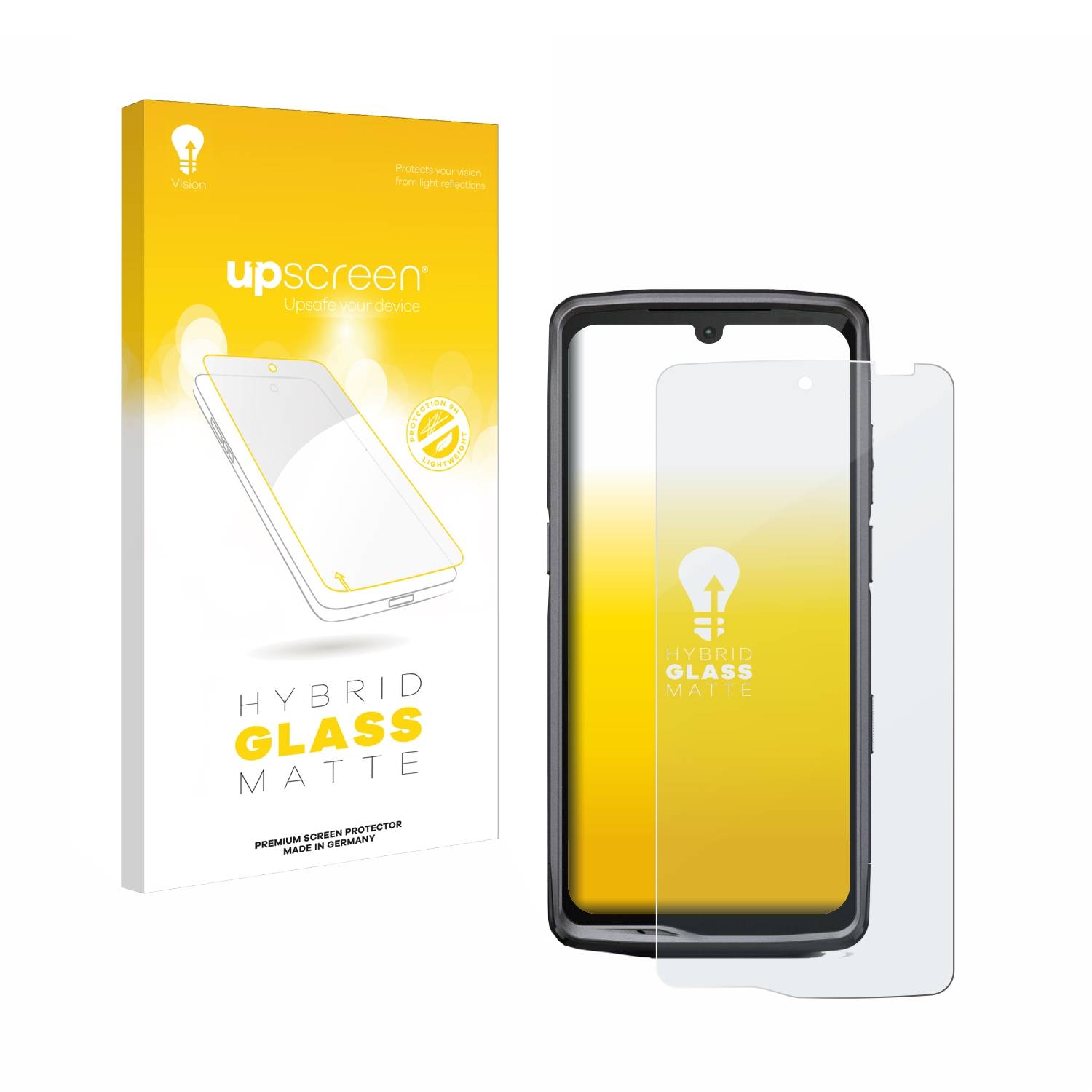 upscreen Hybrid Glas Matt Panzer-Folie für Crosscall Stellar M6E