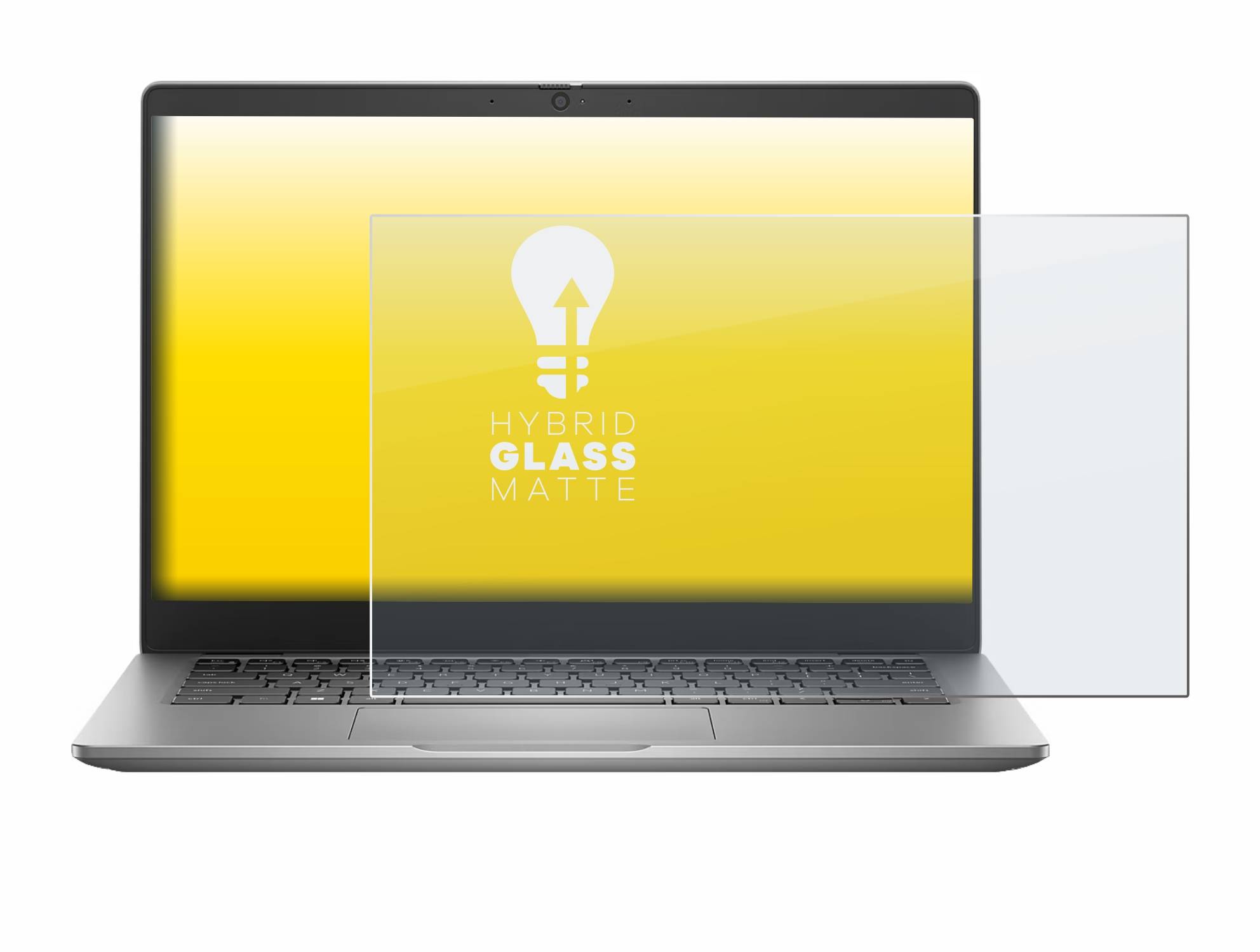 upscreen Hybrid Glas Matt Panzer-Folie für Dell Latitude 3340 Laptop 13.3