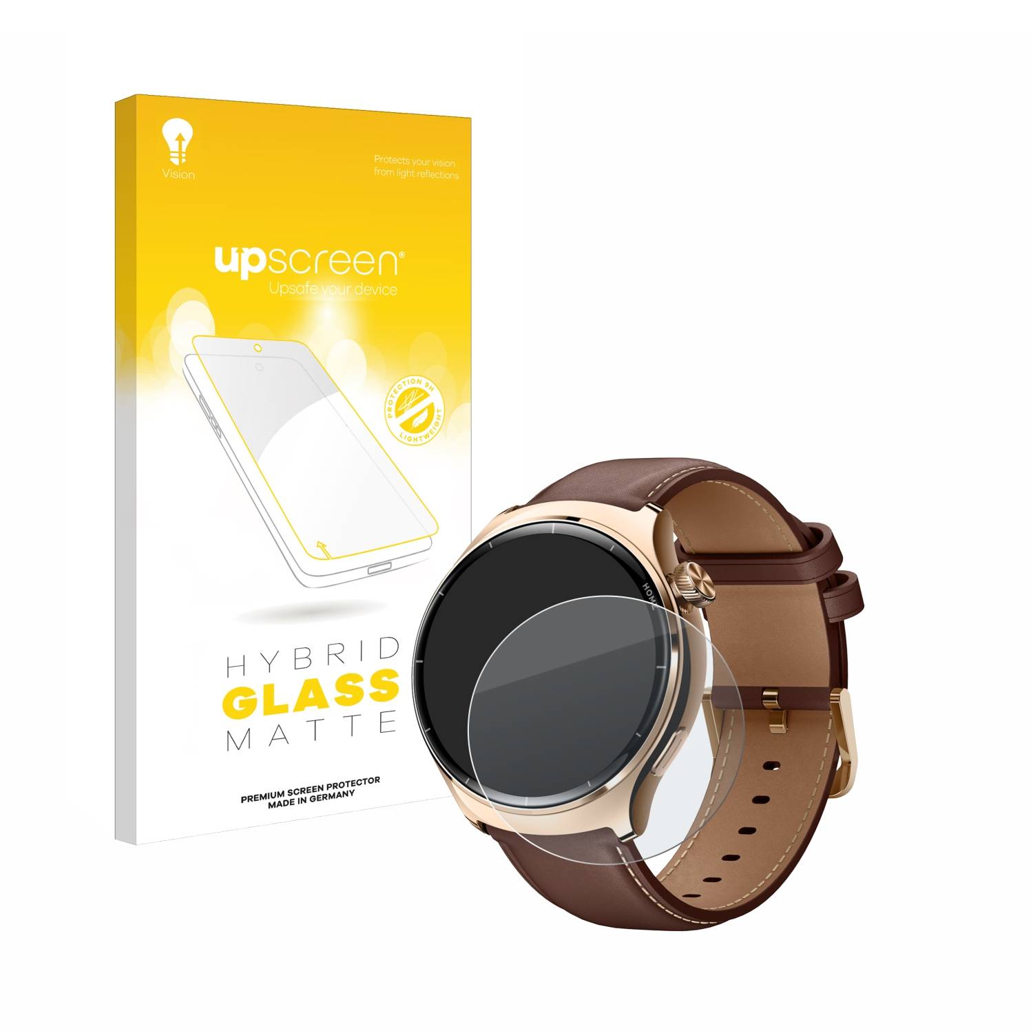 upscreen Hybrid Glas Matt Panzer-Folie für Xiaomi Mibro Lite 3 Pro